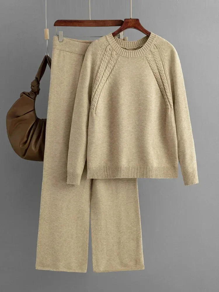 Autumn Knit Sweater Set