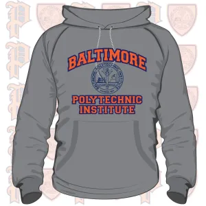 Baltimore Polytechnic Institute | POLY ARCH Gray Unisex Hoodie (DK)