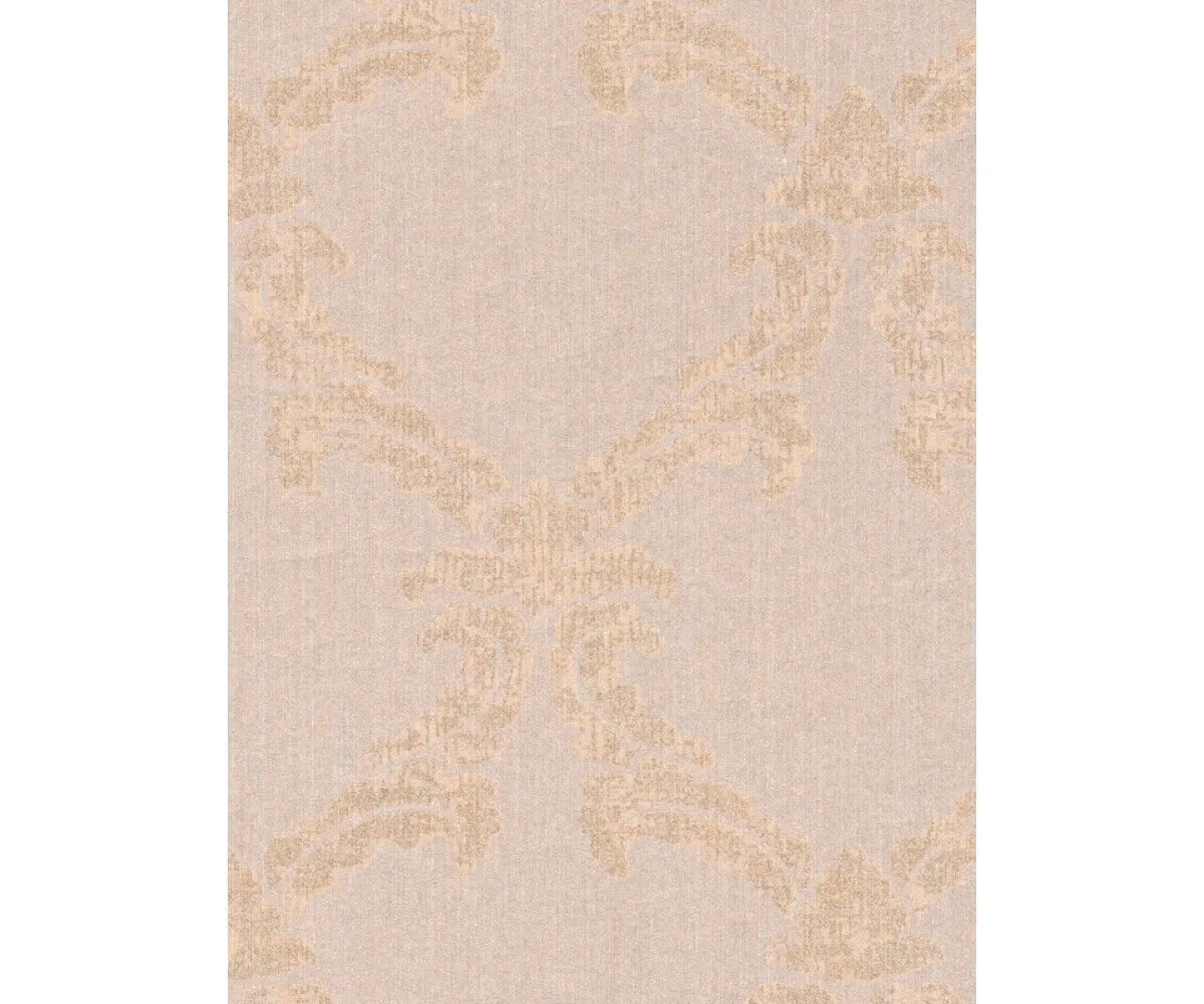 Baroque Textured Trellis Metallic Beige 290472 Wallpaper