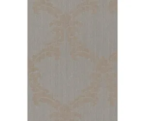 Baroque Textured Trellis Metallic Brown 290441 Wallpaper
