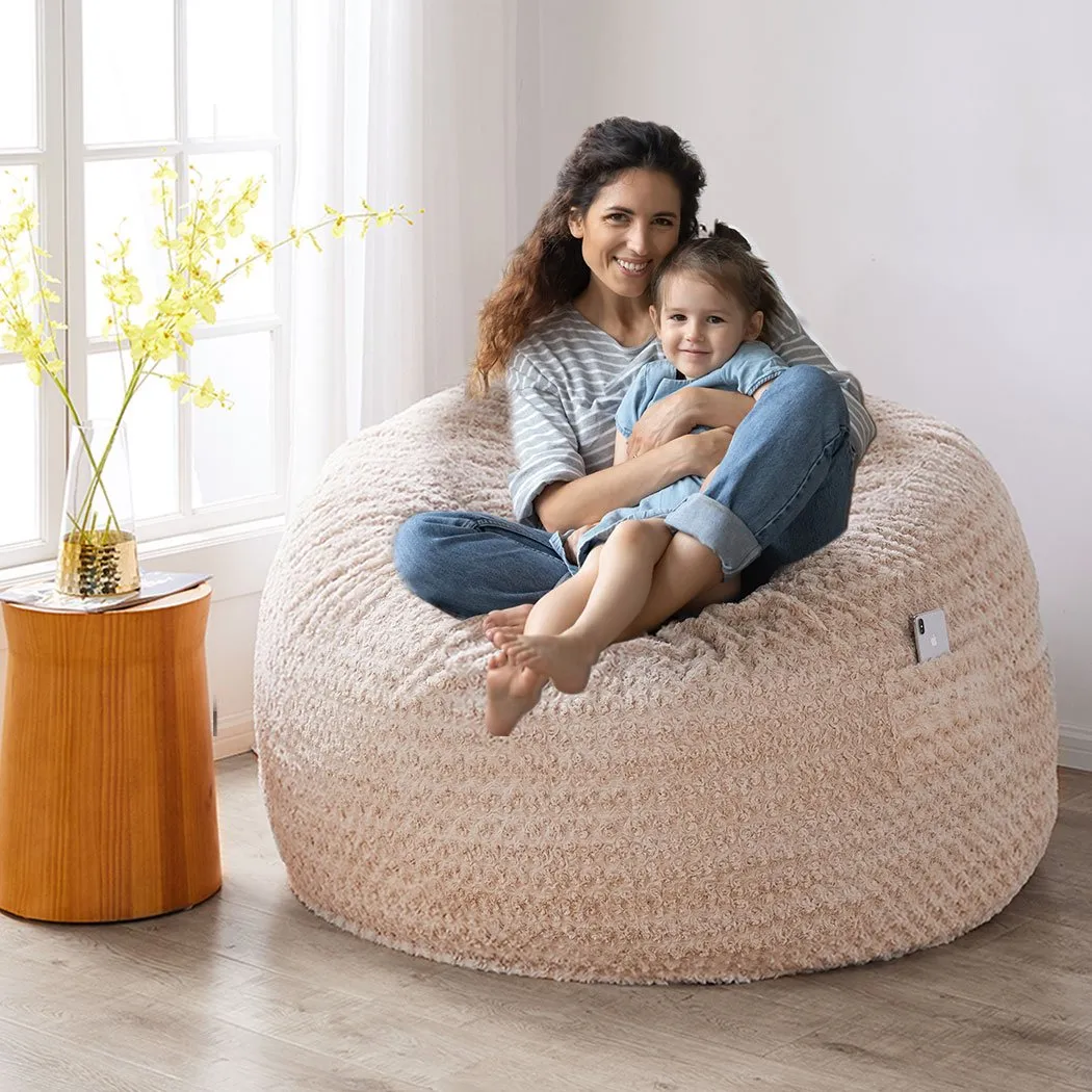 Bean Bag Refill Chairs Couch Extra Large Lounger Indoor Lazy Sofa Cream