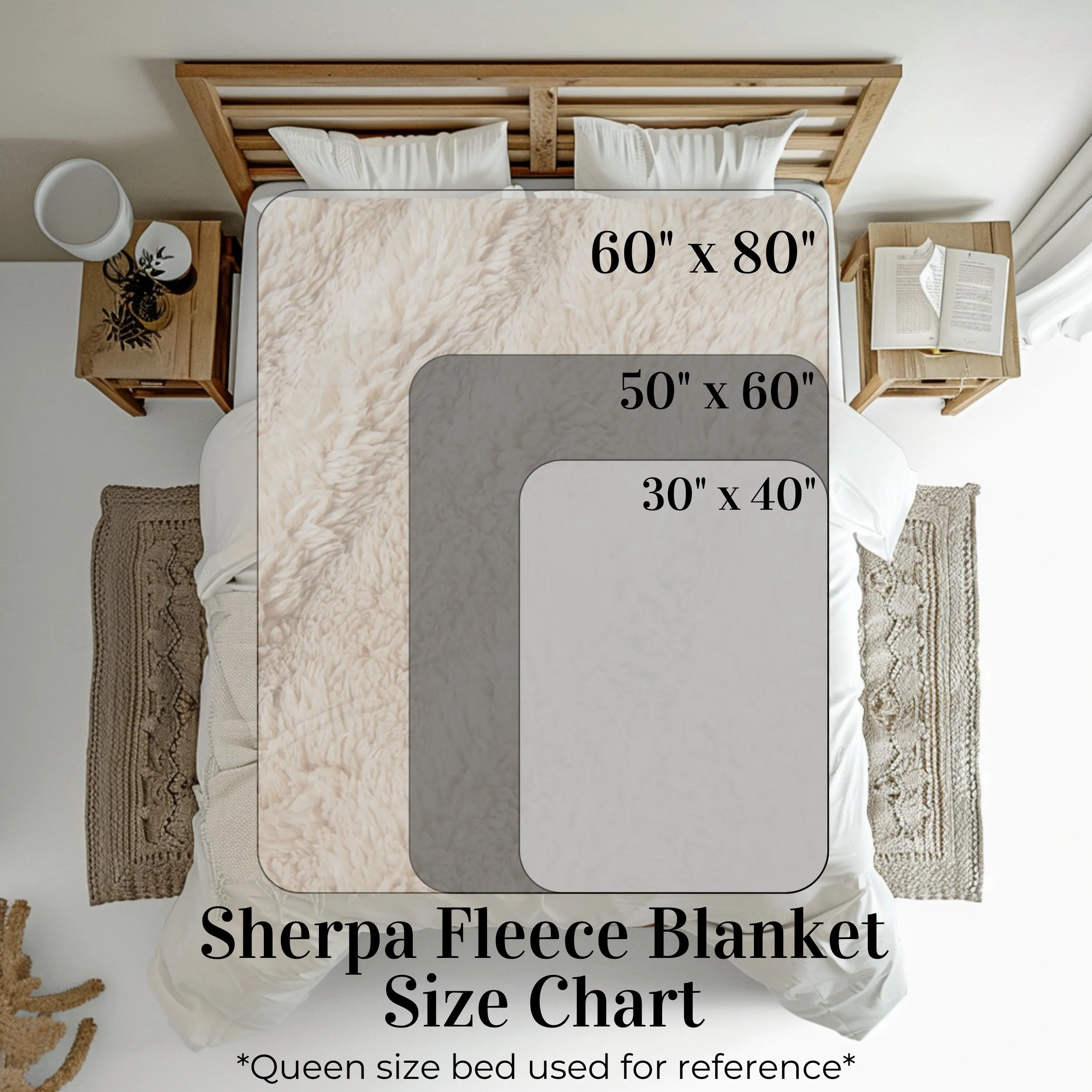 Beanies, Trappers, Mittens and Pom-Poms Fleece Sherpa Blanket -Cozy, Comfy, and Colorful