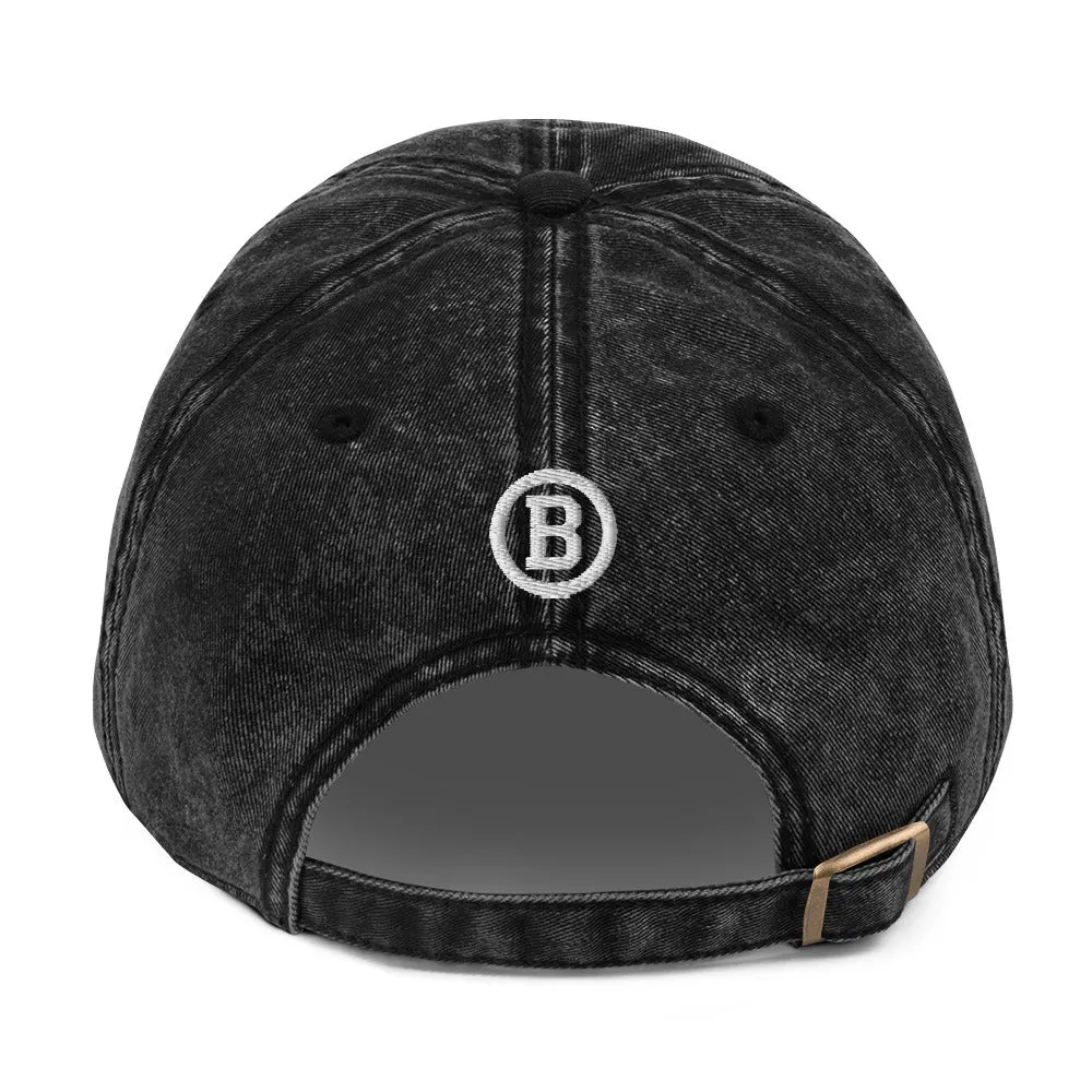 BEST DAD Vintage Cotton Twill Cap