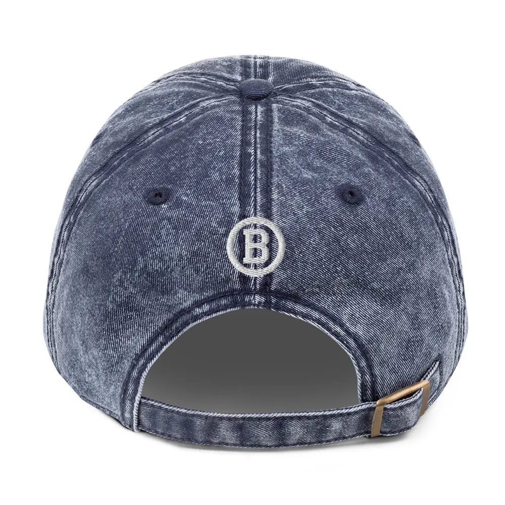BEST DAD Vintage Cotton Twill Cap