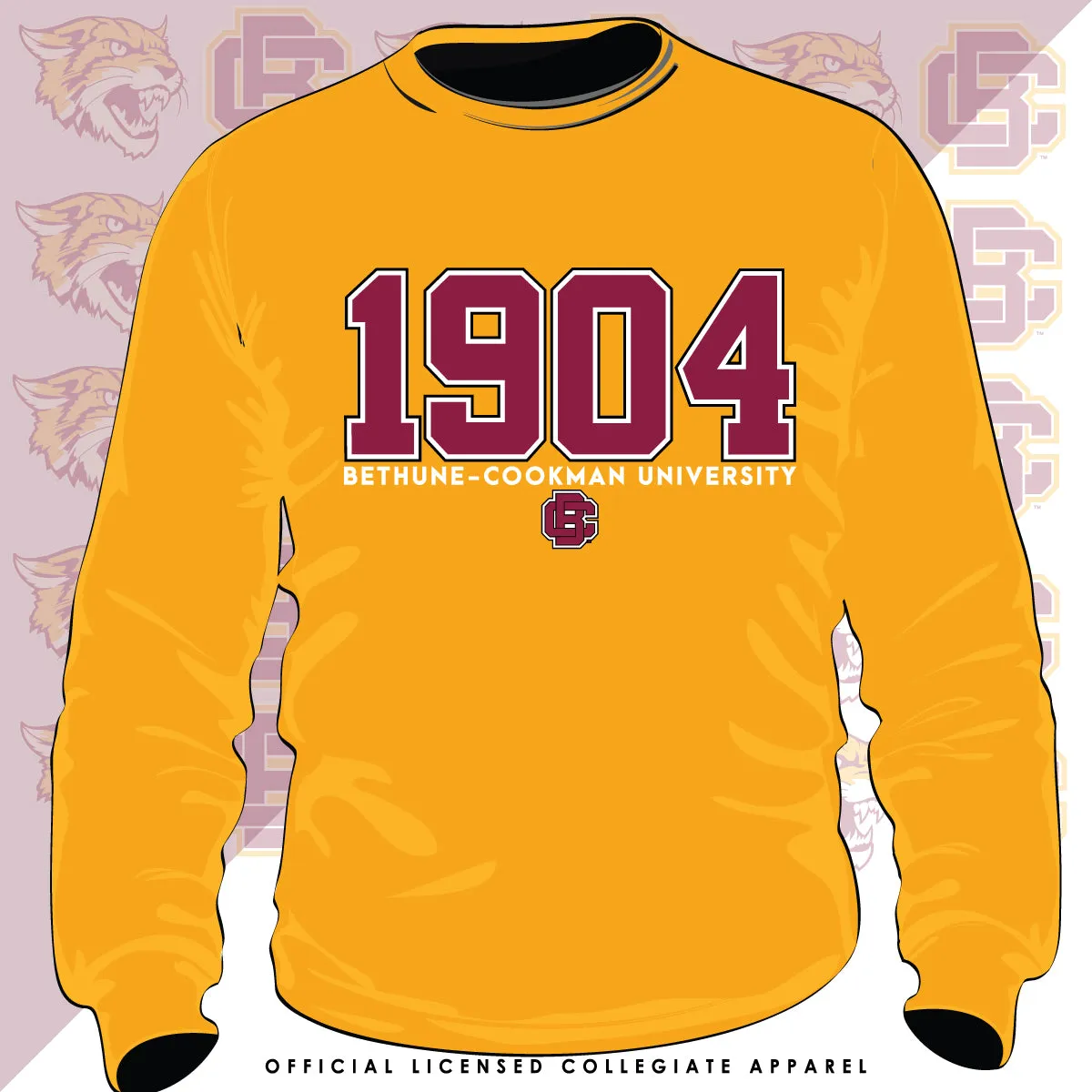 Bethune-Cookman | EST. Gold Unisex Sweatshirt (**)