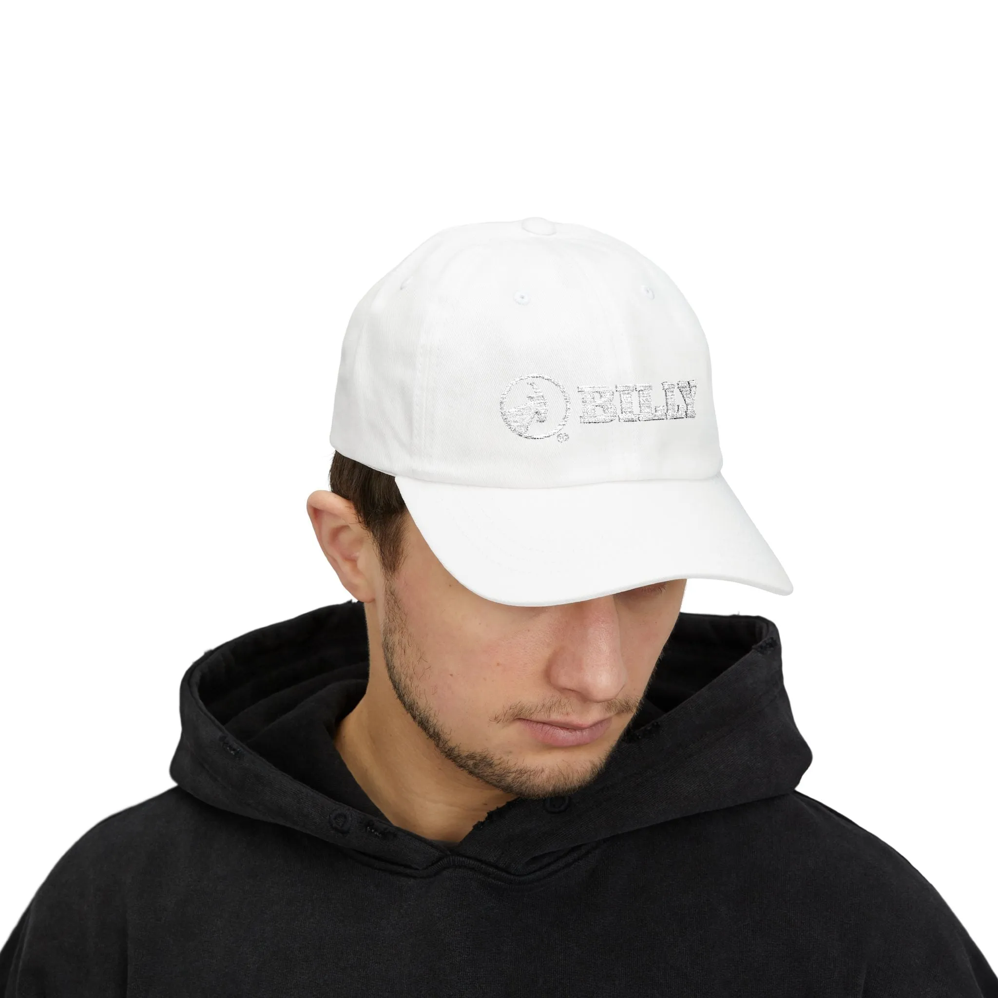 BILLY Classic Cap (White Horizontal Logo - Embroidery) — AVAILABLE IN 9 COLORS