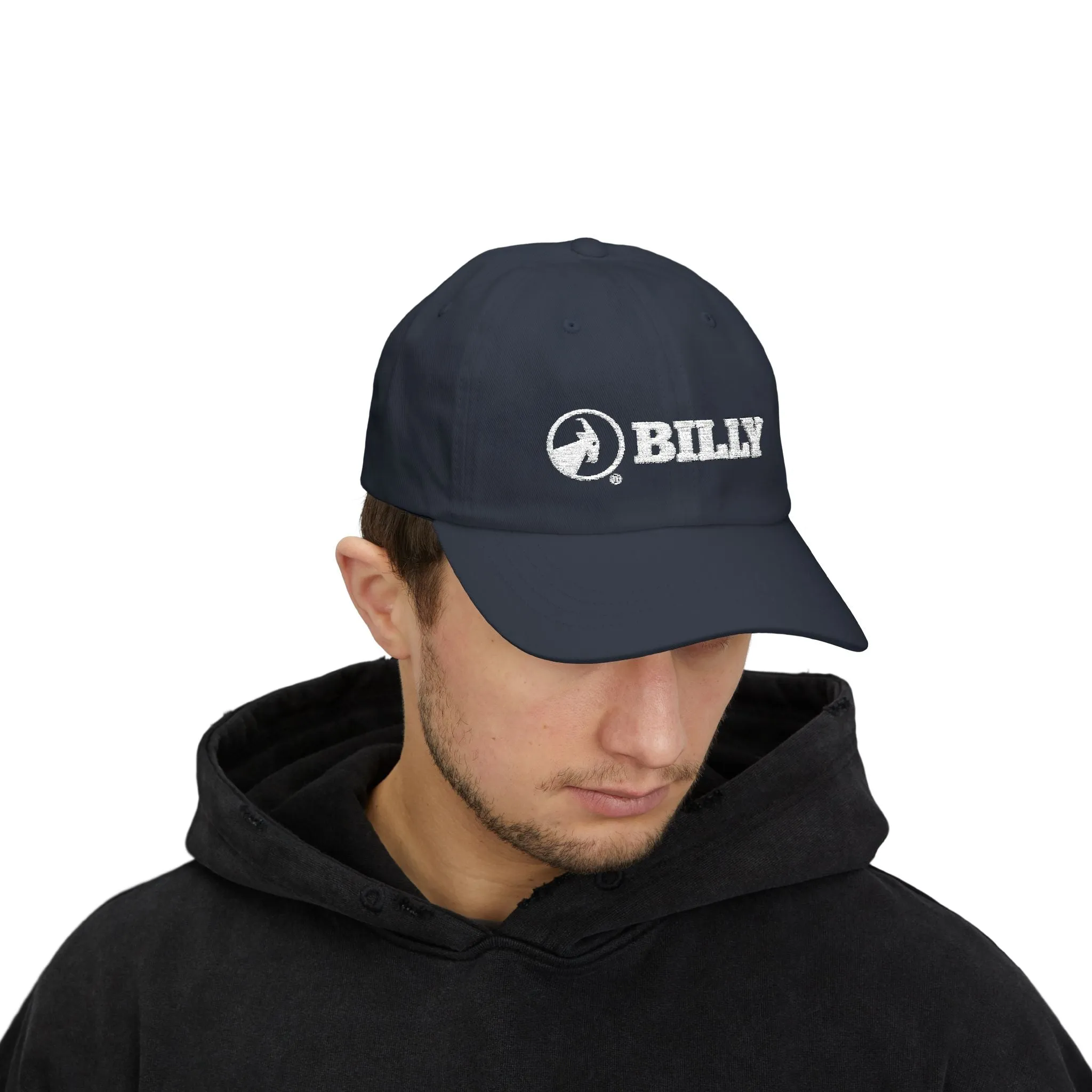 BILLY Classic Cap (White Horizontal Logo - Embroidery) — AVAILABLE IN 9 COLORS