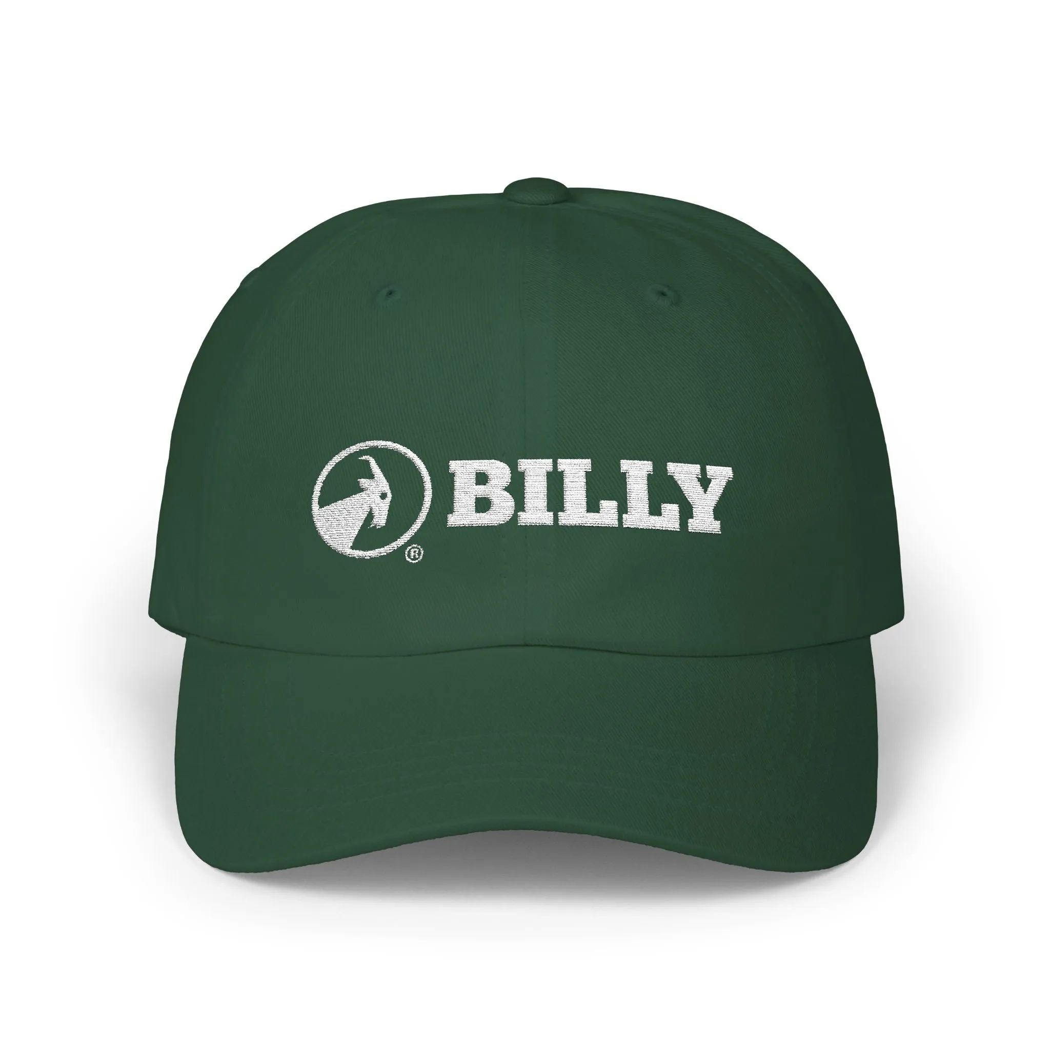 BILLY Classic Cap (White Horizontal Logo - Embroidery) — AVAILABLE IN 9 COLORS