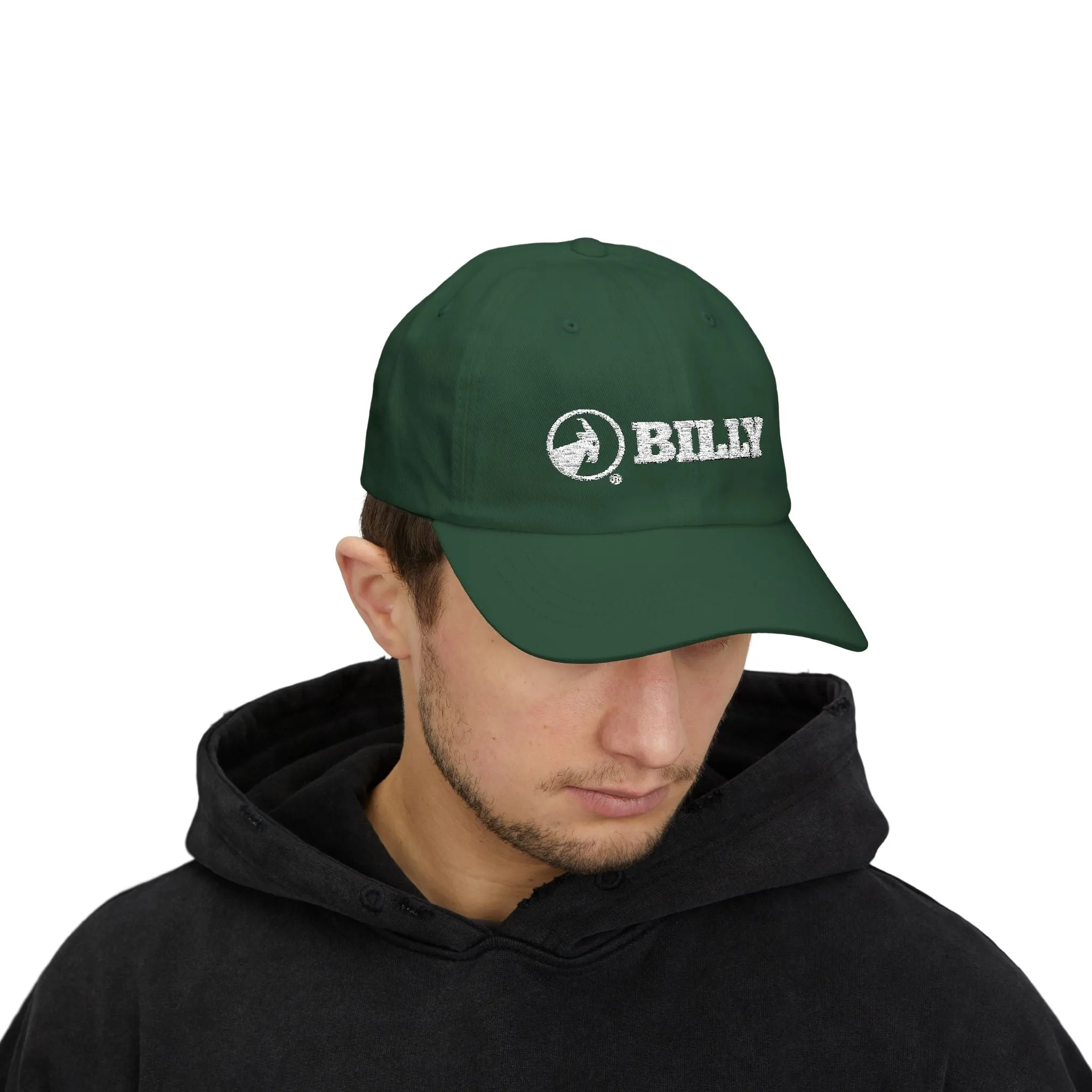 BILLY Classic Cap (White Horizontal Logo - Embroidery) — AVAILABLE IN 9 COLORS