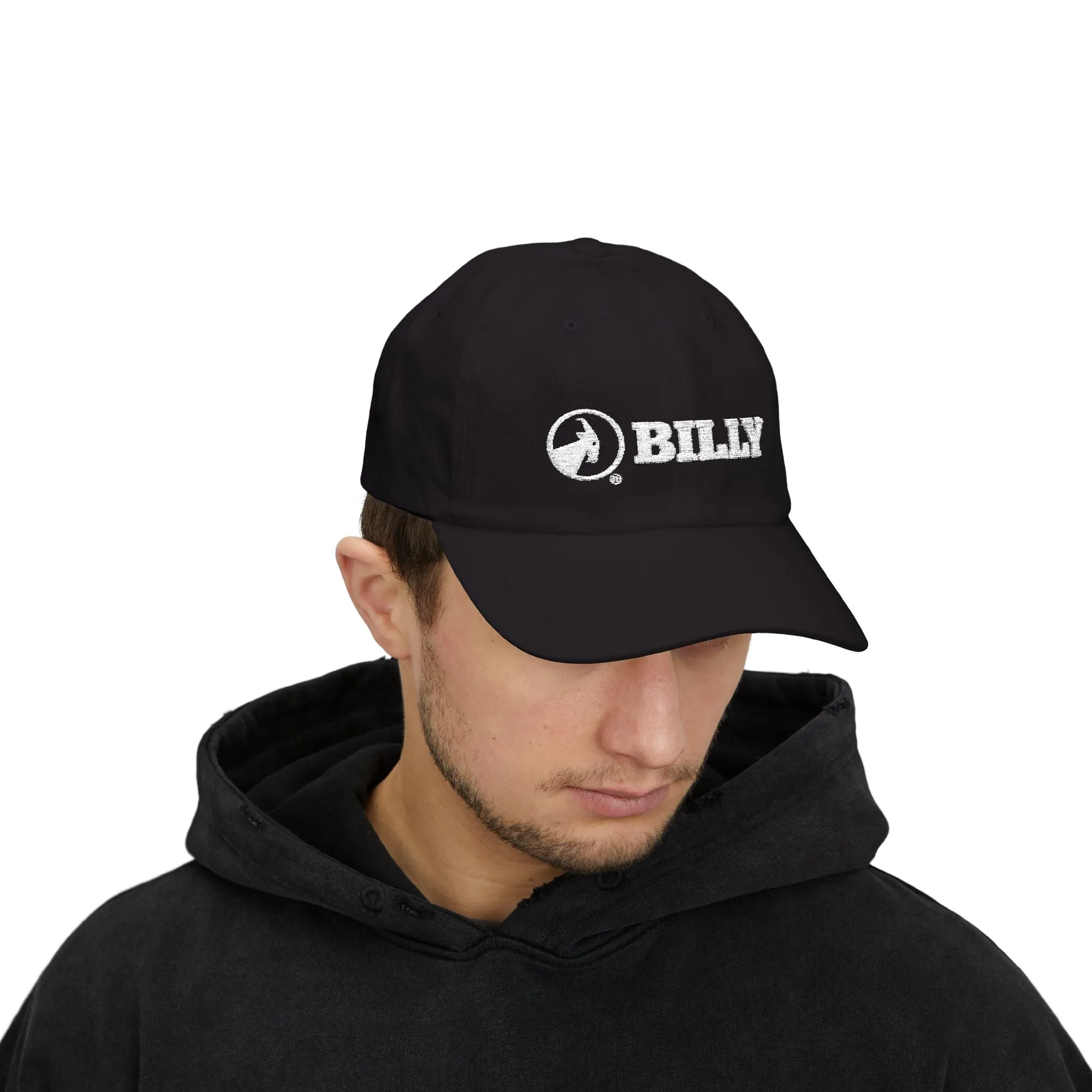 BILLY Classic Cap (White Horizontal Logo - Embroidery) — AVAILABLE IN 9 COLORS