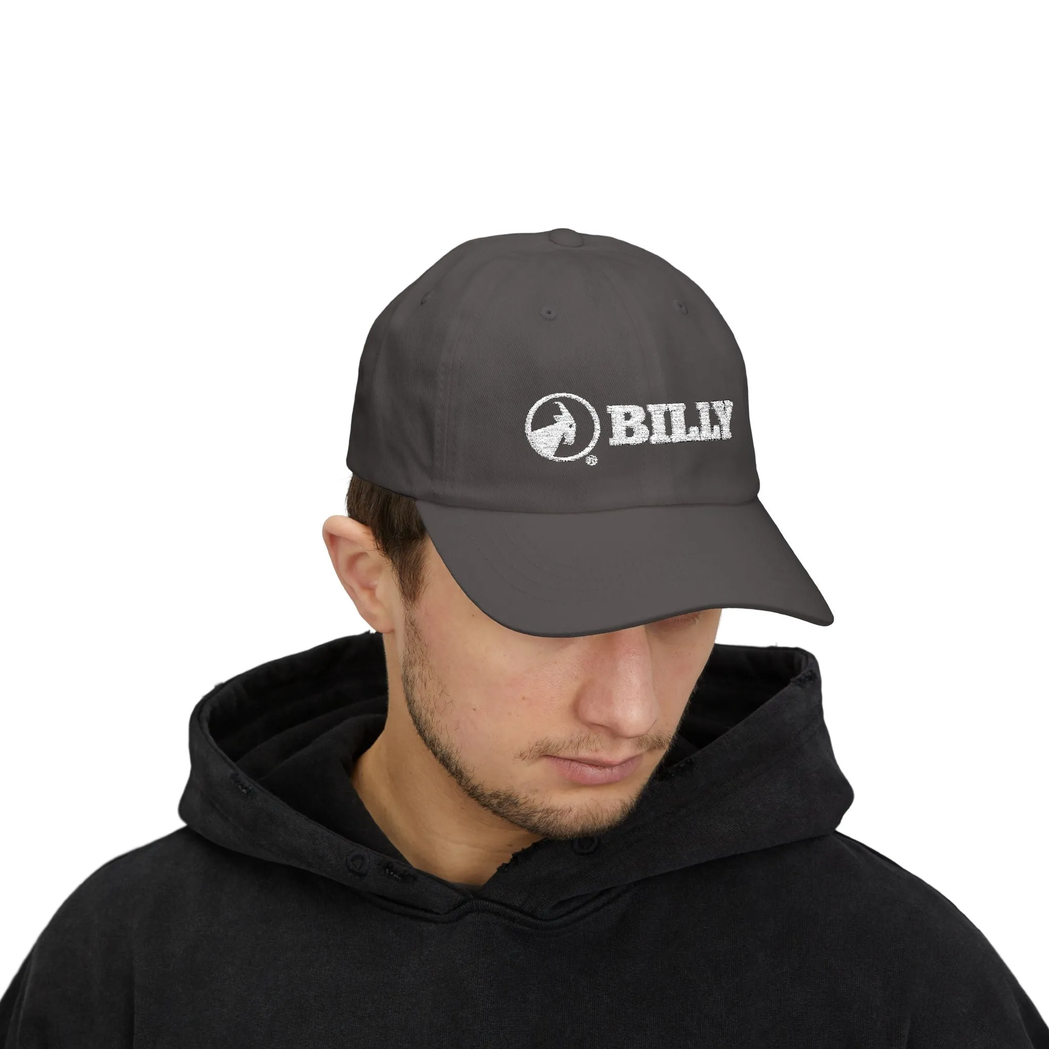 BILLY Classic Cap (White Horizontal Logo - Embroidery) — AVAILABLE IN 9 COLORS