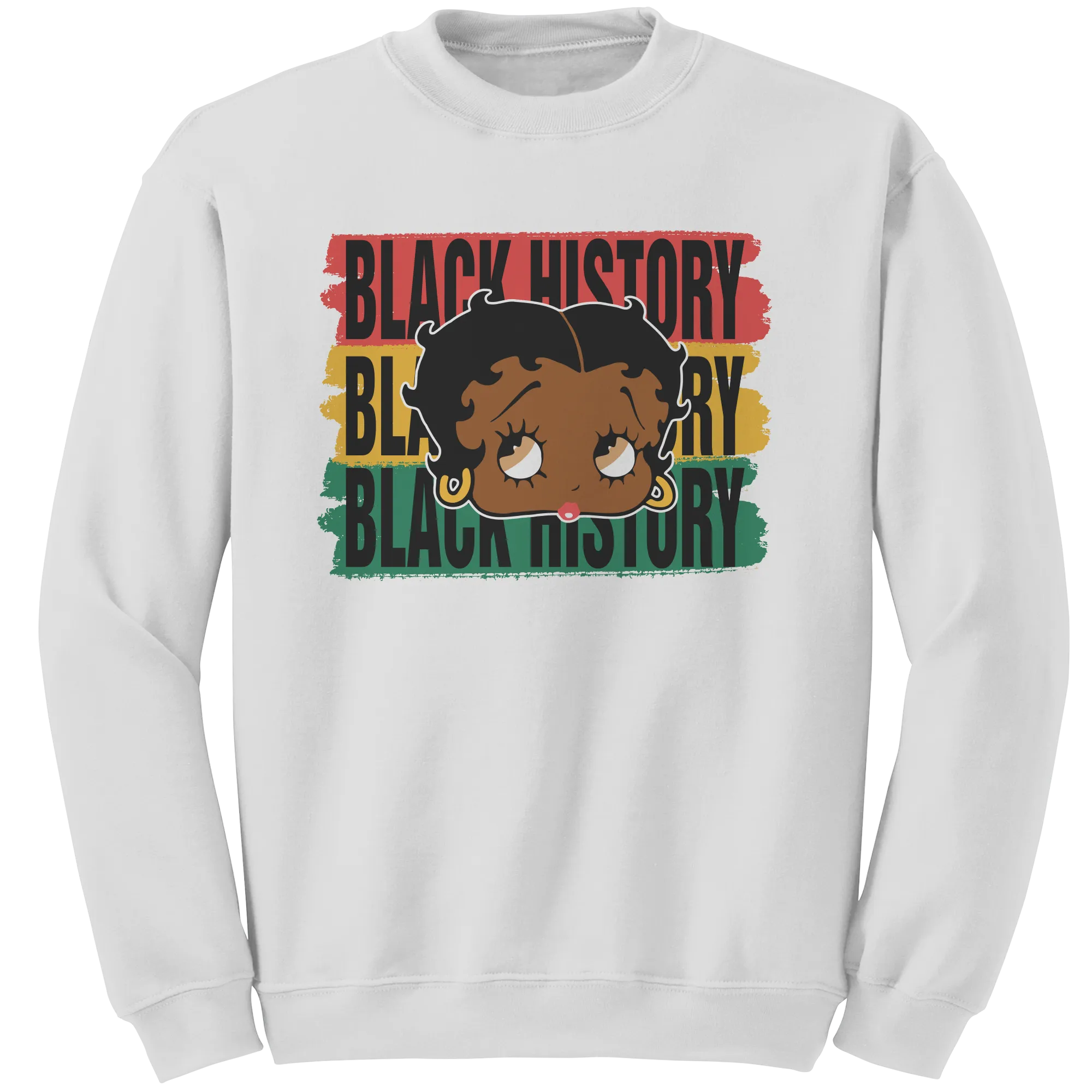 Black History Sweatshirt, Betty Boop Sweatshirt, Black Art Sweatshirt, Valentines Sweatshirt, Betty Boop Womens Clothing, Black History Art