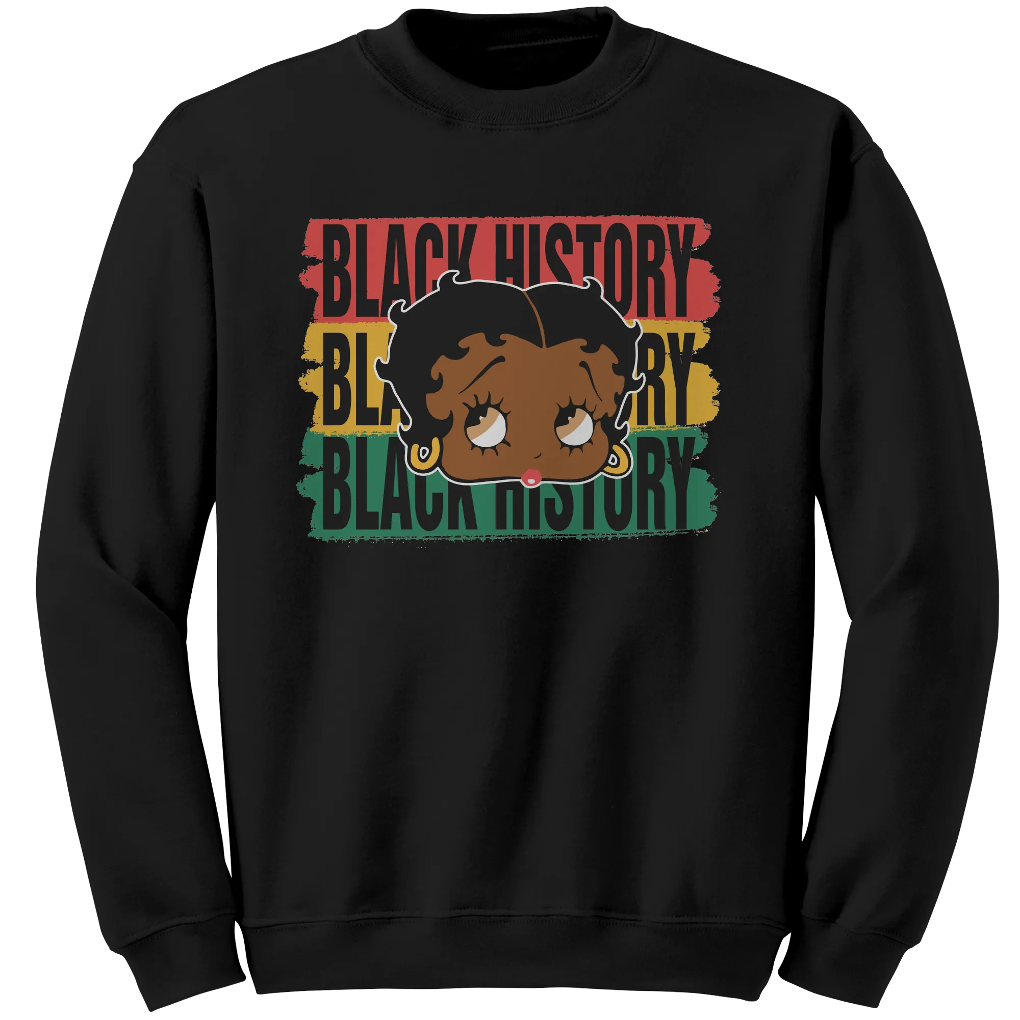 Black History Sweatshirt, Betty Boop Sweatshirt, Black Art Sweatshirt, Valentines Sweatshirt, Betty Boop Womens Clothing, Black History Art