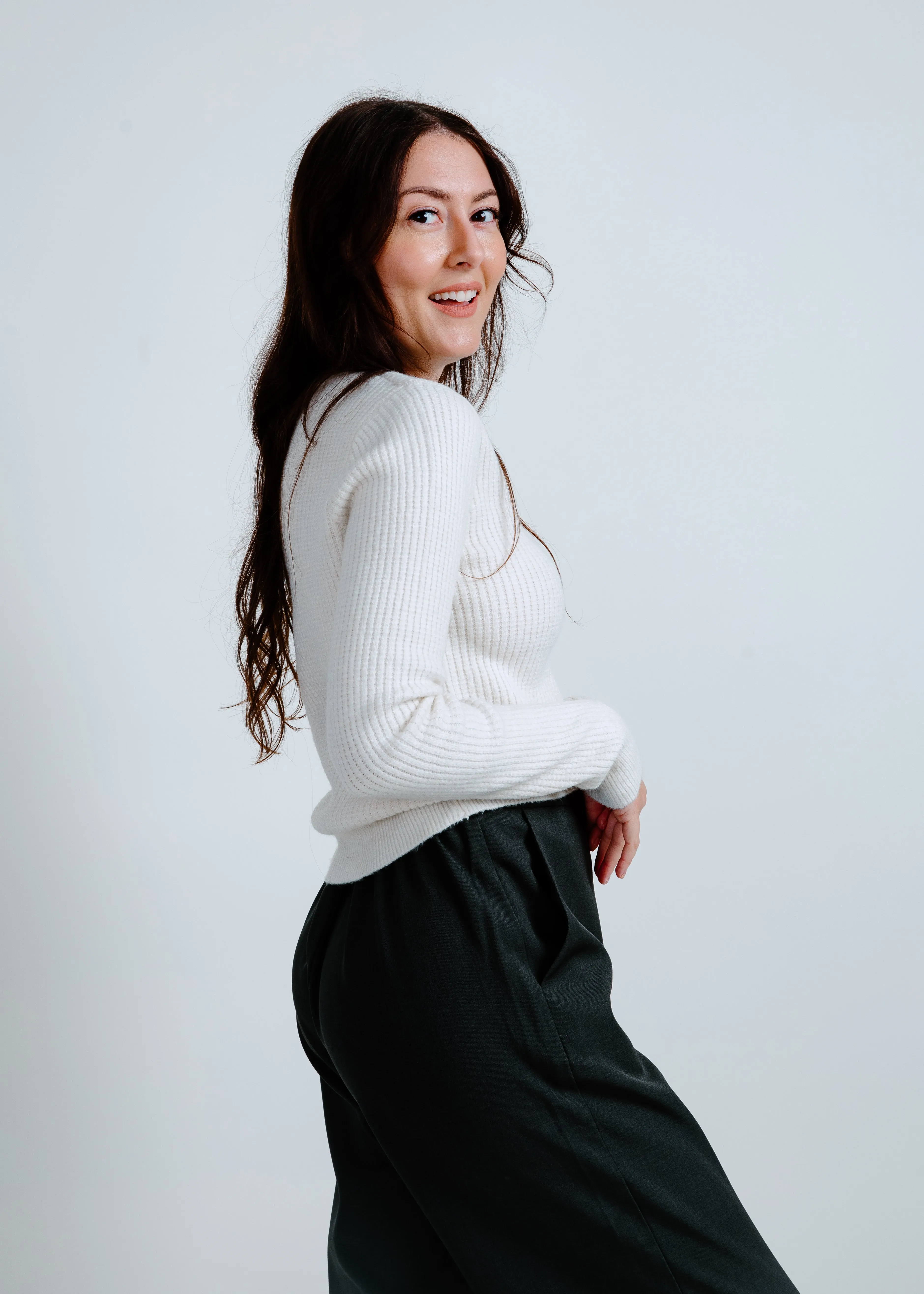 Blaire Long Sleeve Knit Top - Cream