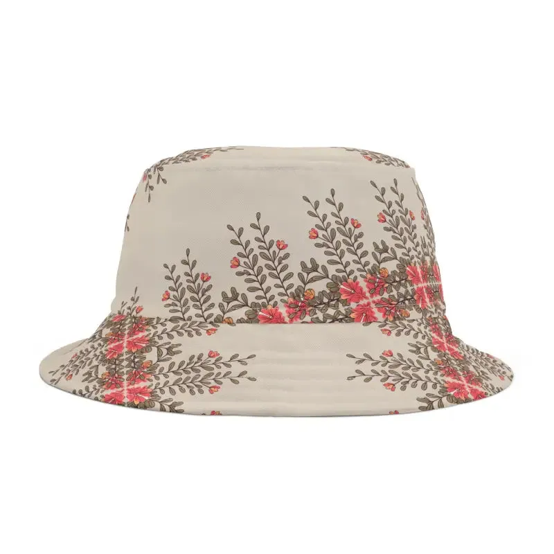 Bloom Bright Orange Flowers Bucket Hat