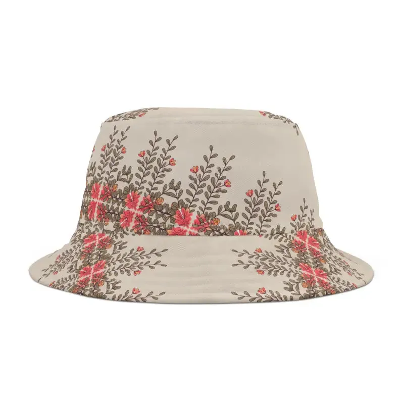 Bloom Bright Orange Flowers Bucket Hat