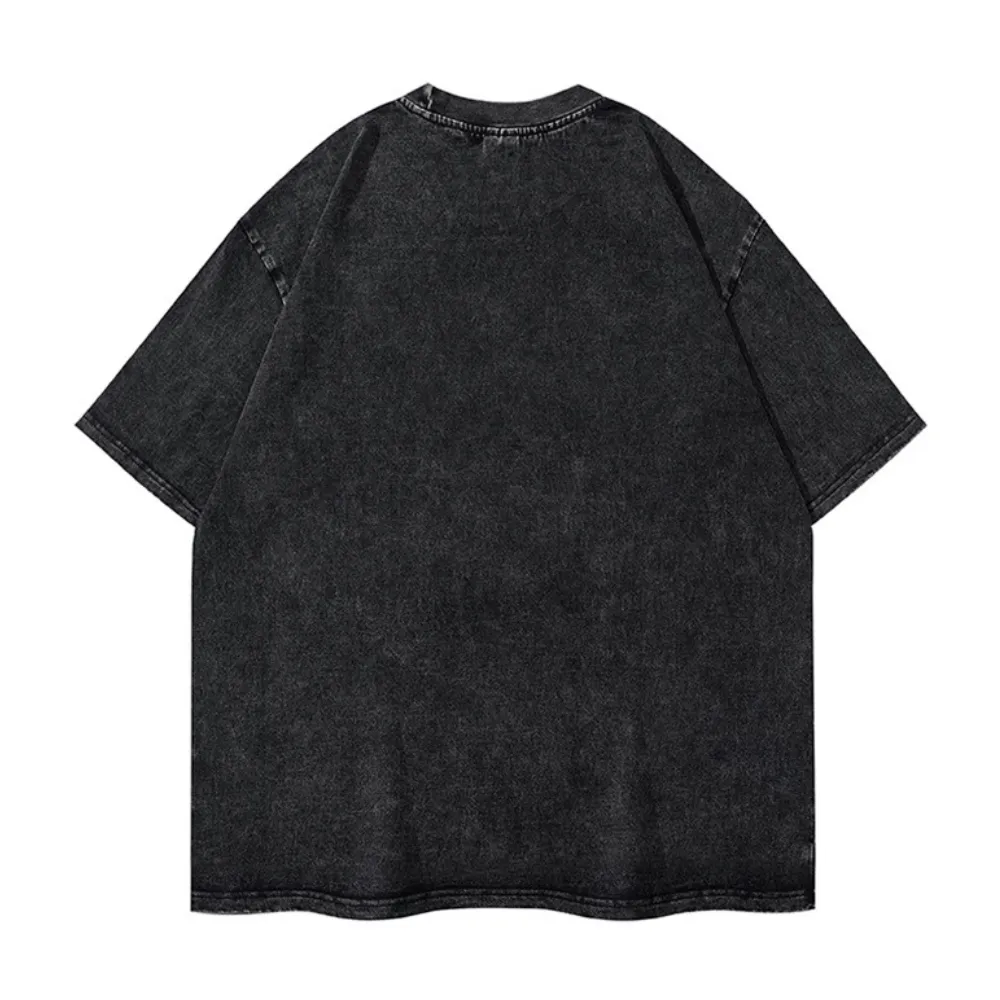 Bold Contrast Color Gesture Washed T-Shirt
