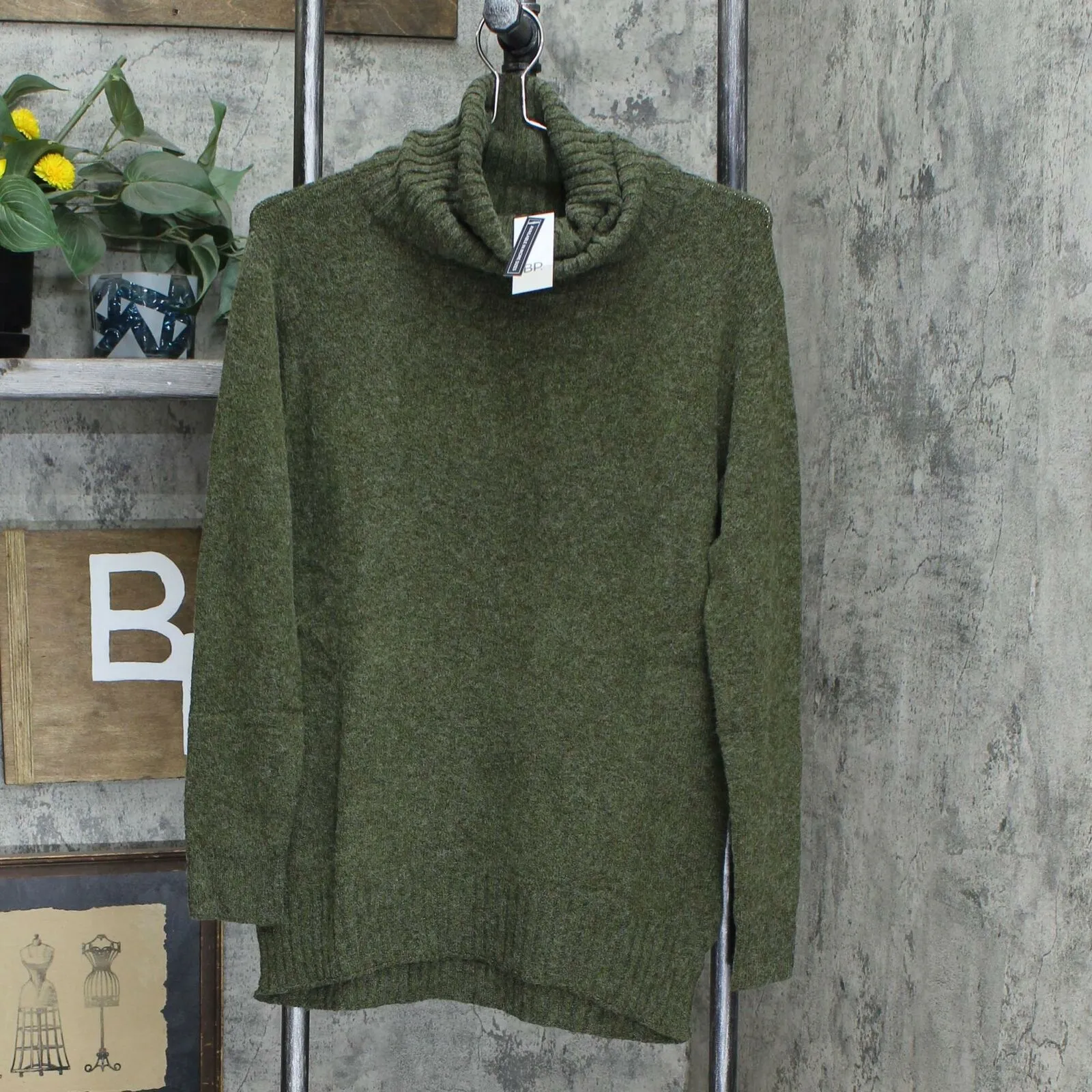 BP. Women's Longline Turtleneck Sweater