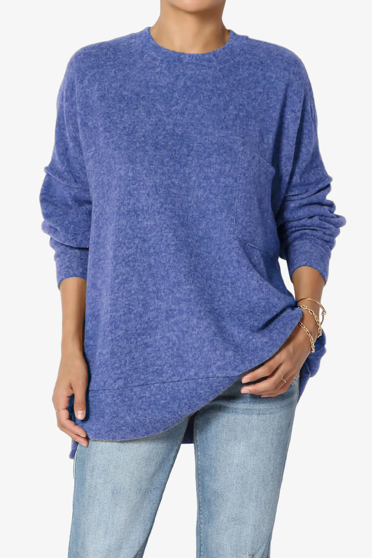 Breccan Blushed Knit Oversized Sweater
