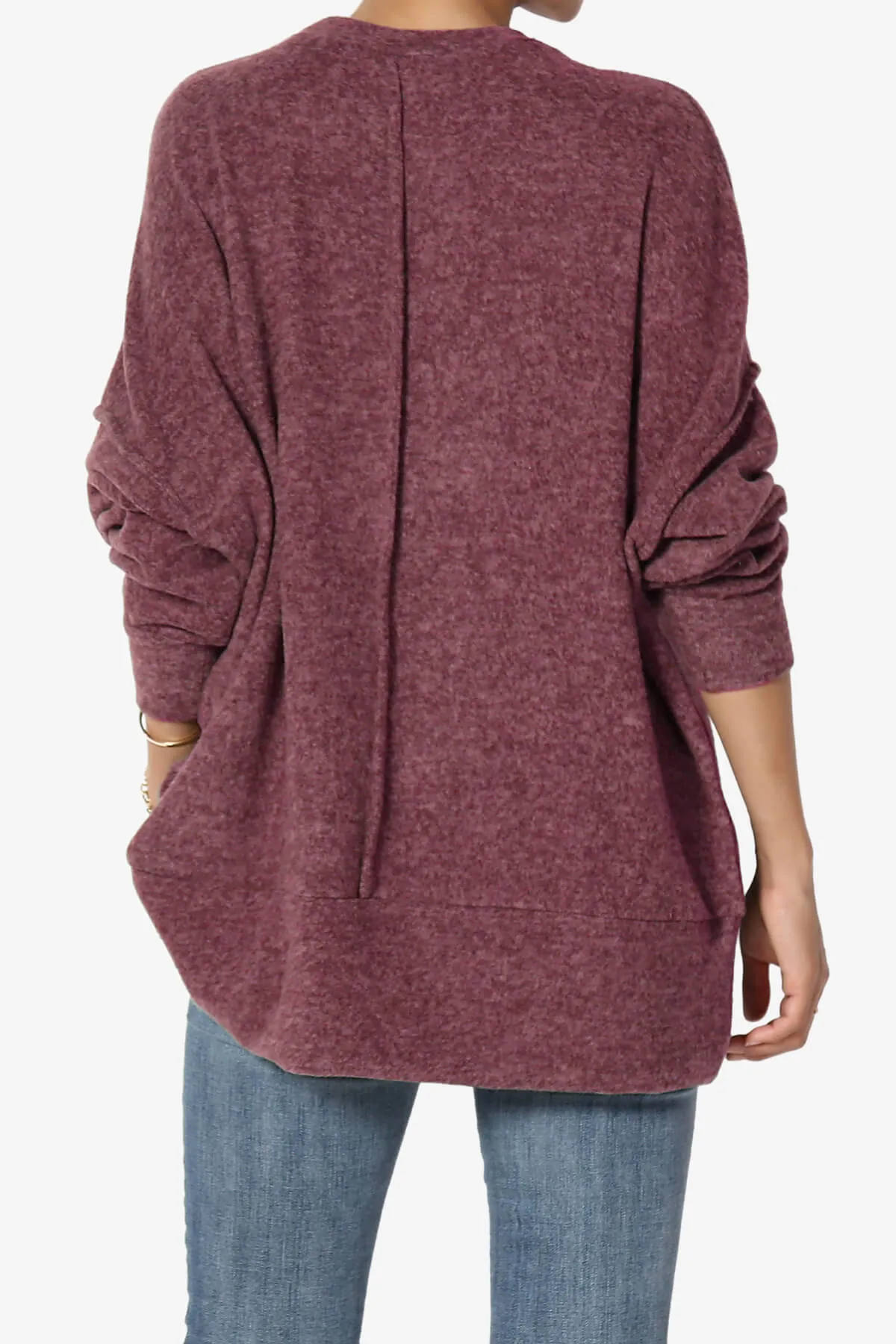 Breccan Blushed Knit Oversized Sweater