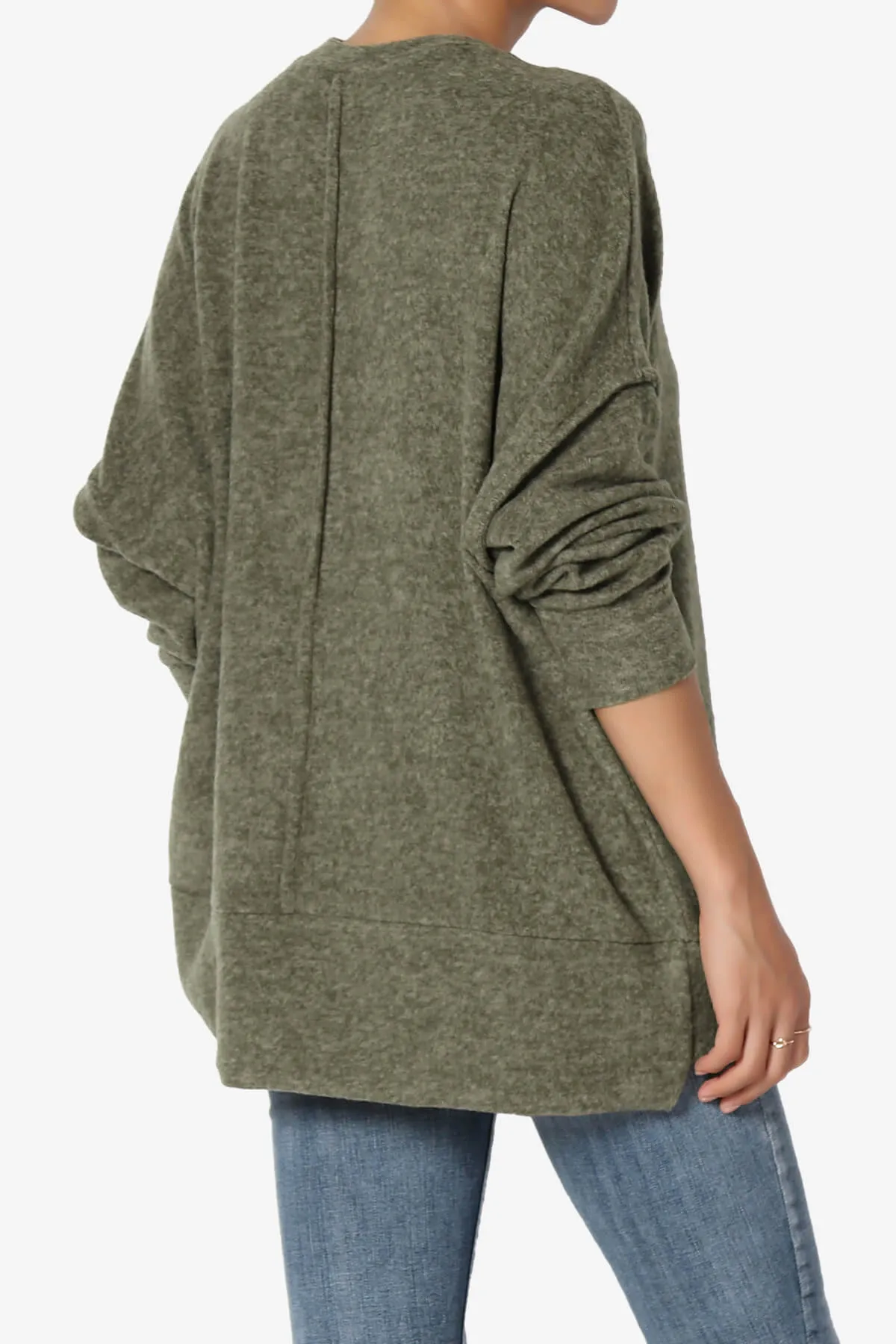 Breccan Blushed Knit Oversized Sweater