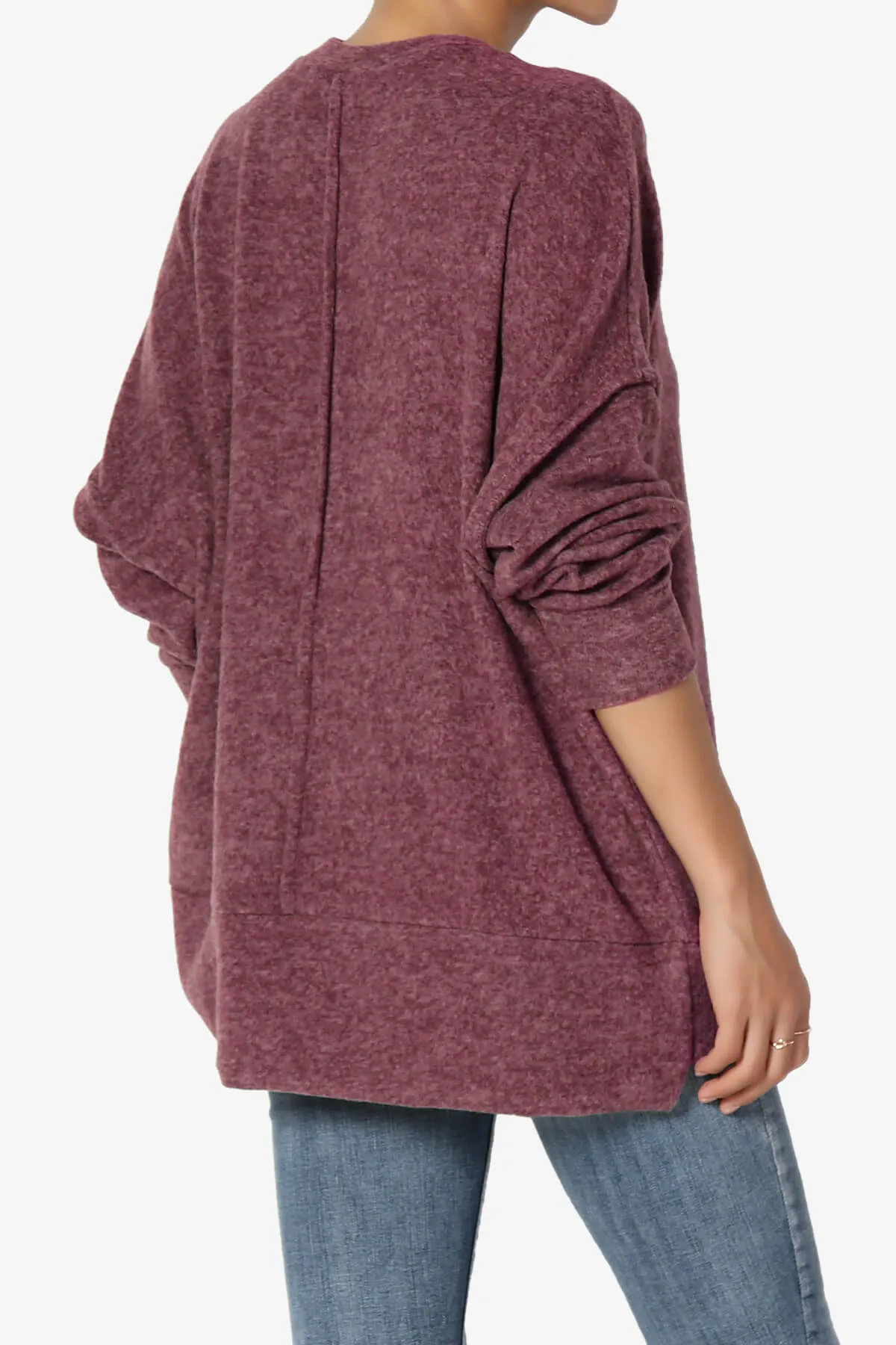Breccan Blushed Knit Oversized Sweater