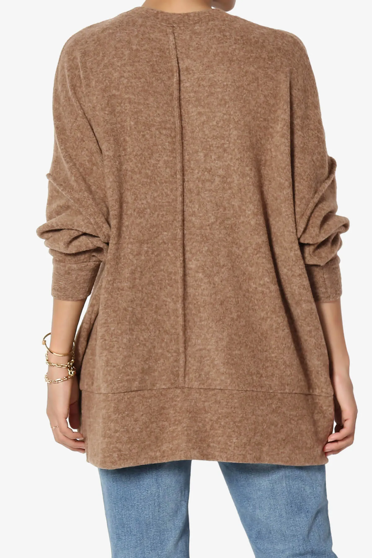 Breccan Blushed Knit Oversized Sweater
