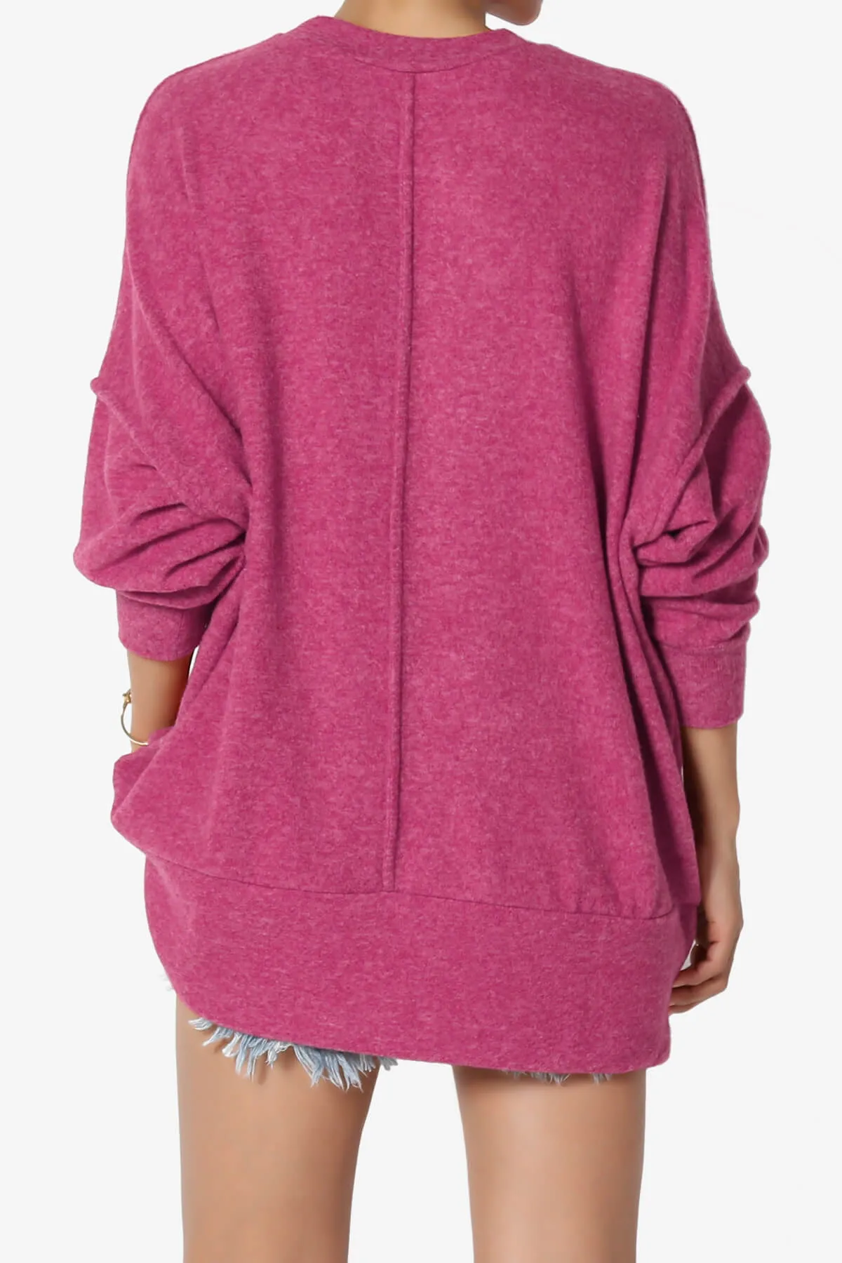 Breccan Blushed Knit Oversized Sweater