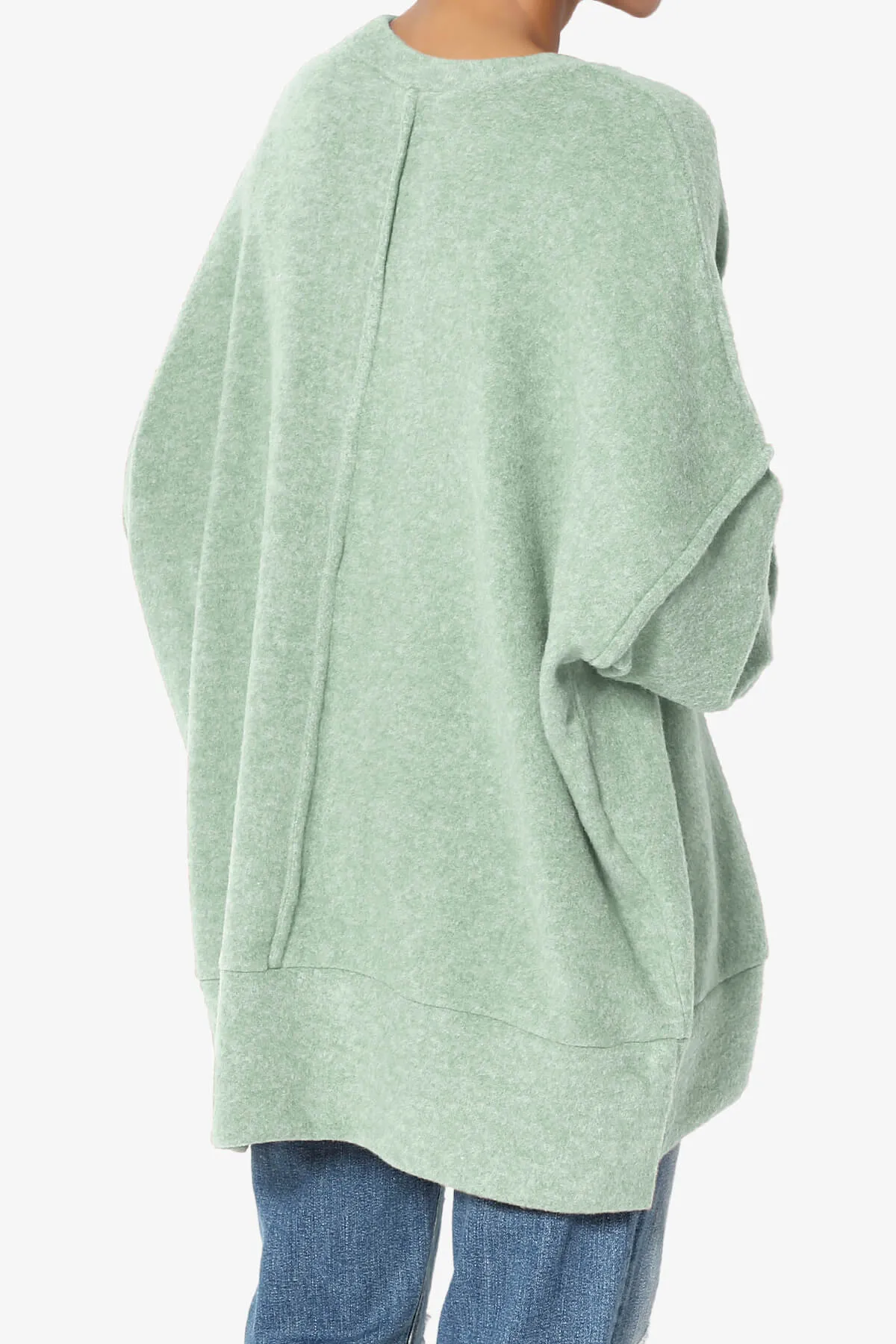 Breccan Blushed Knit Oversized Sweater