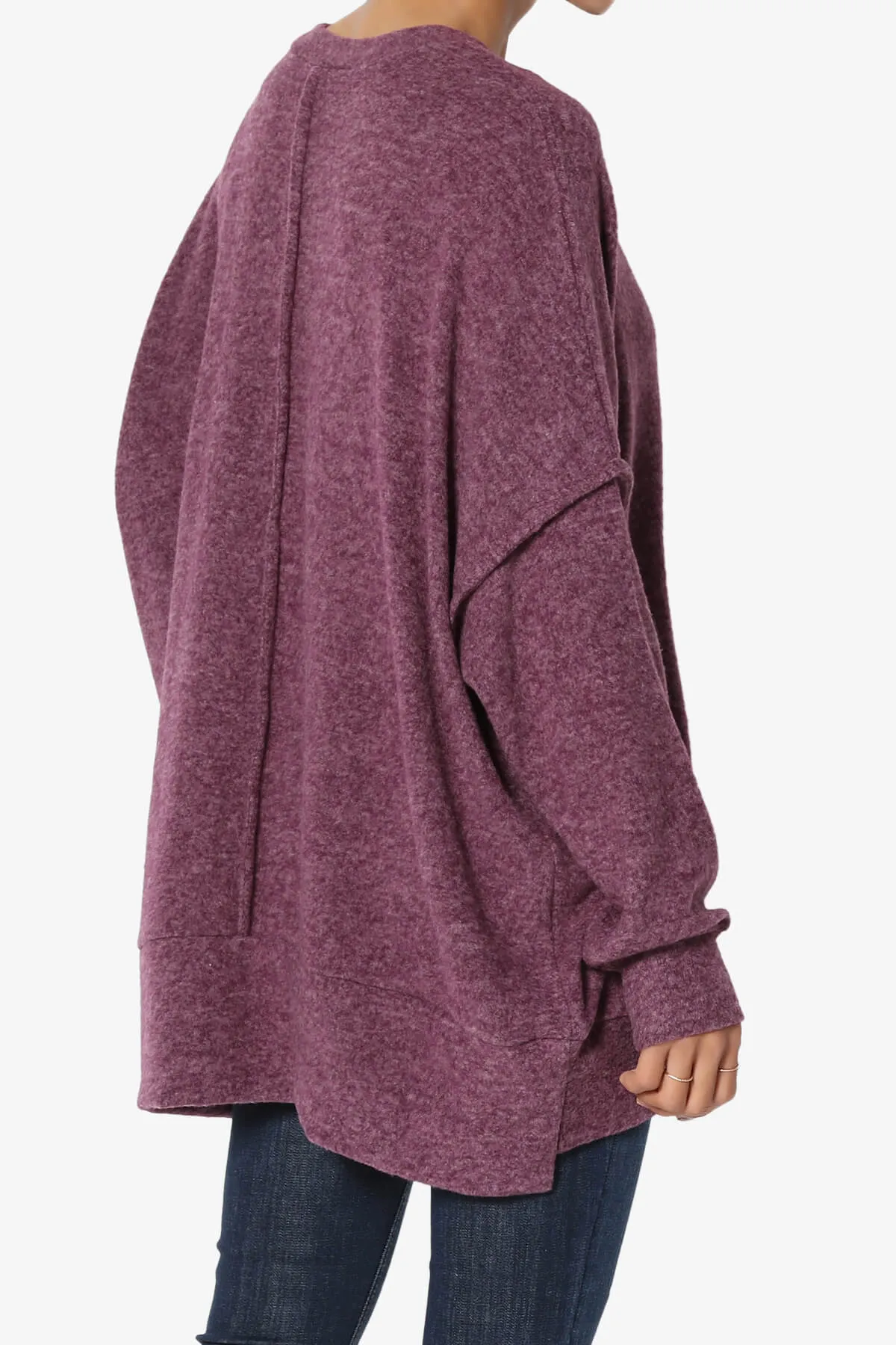 Breccan Blushed Knit Oversized Sweater