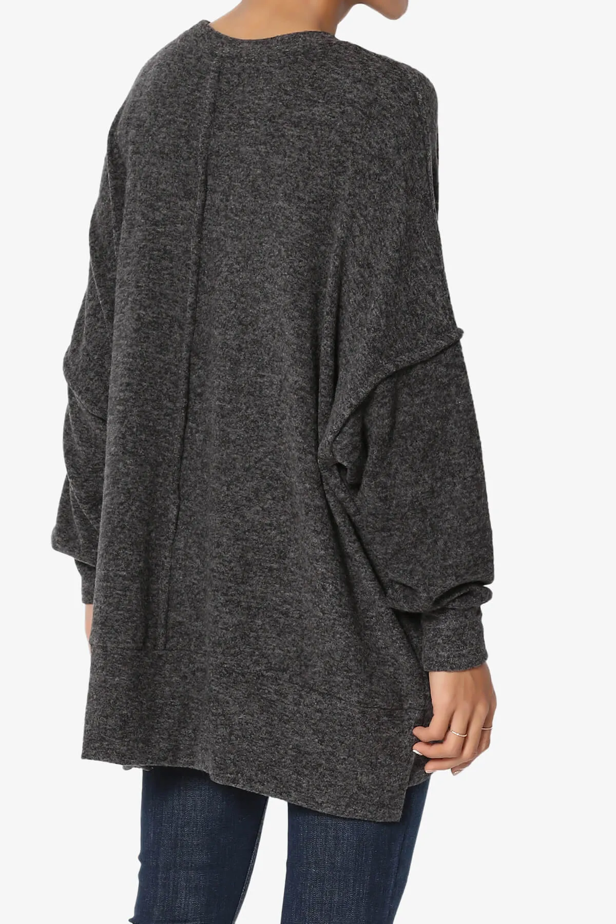 Breccan Blushed Knit Oversized Sweater