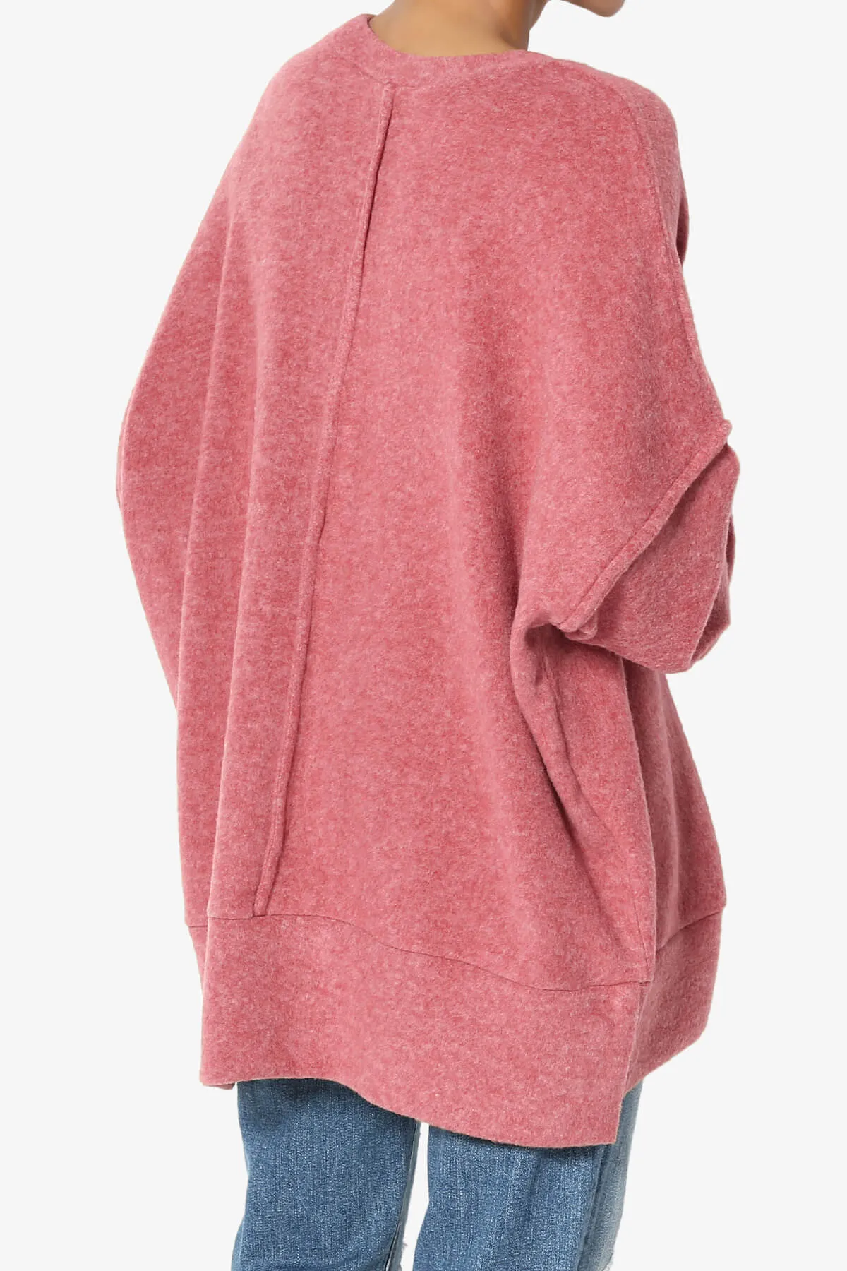 Breccan Blushed Knit Oversized Sweater