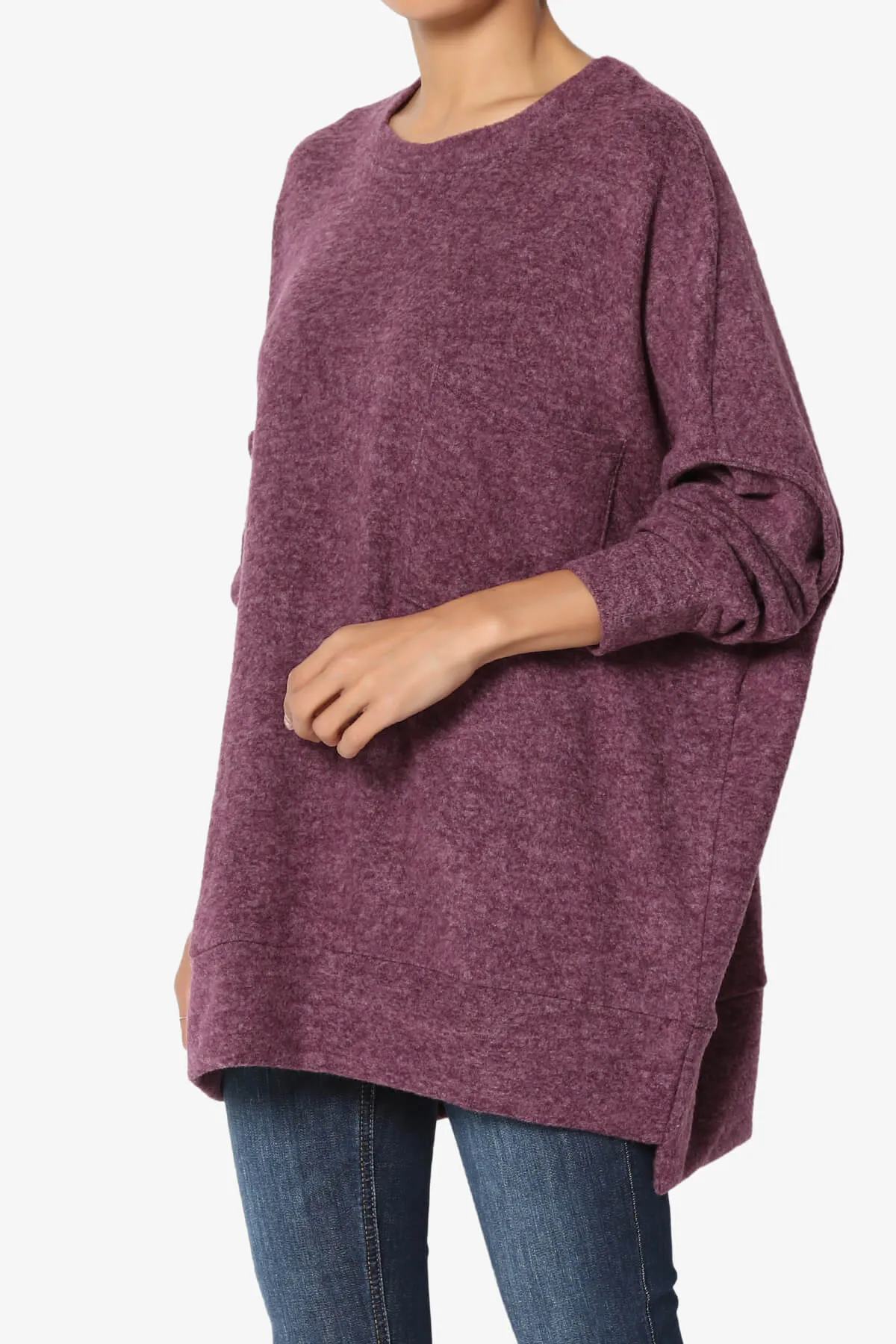 Breccan Blushed Knit Oversized Sweater