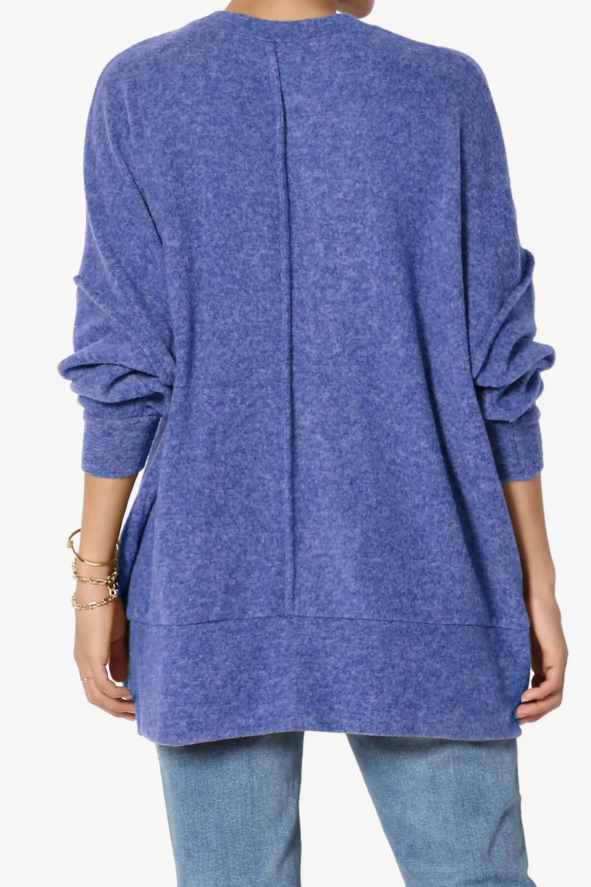 Breccan Blushed Knit Oversized Sweater