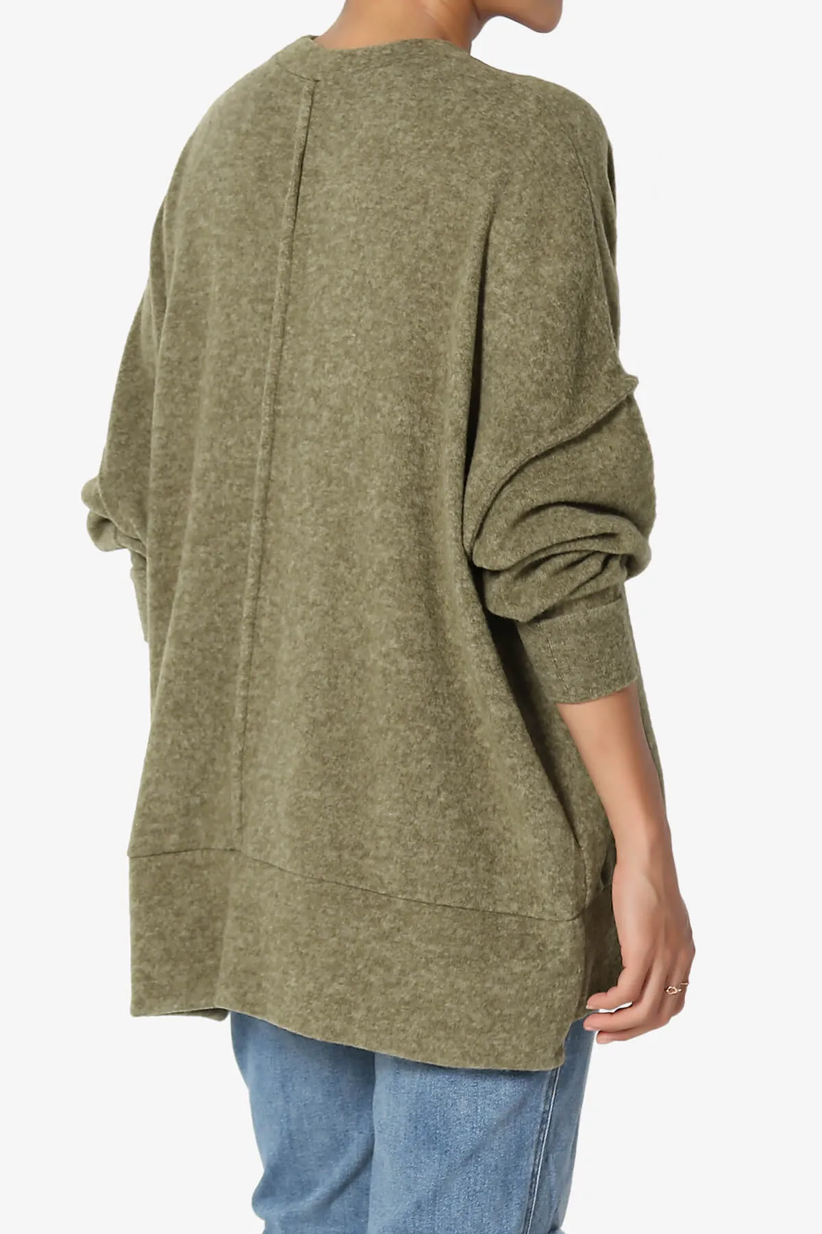 Breccan Blushed Knit Oversized Sweater