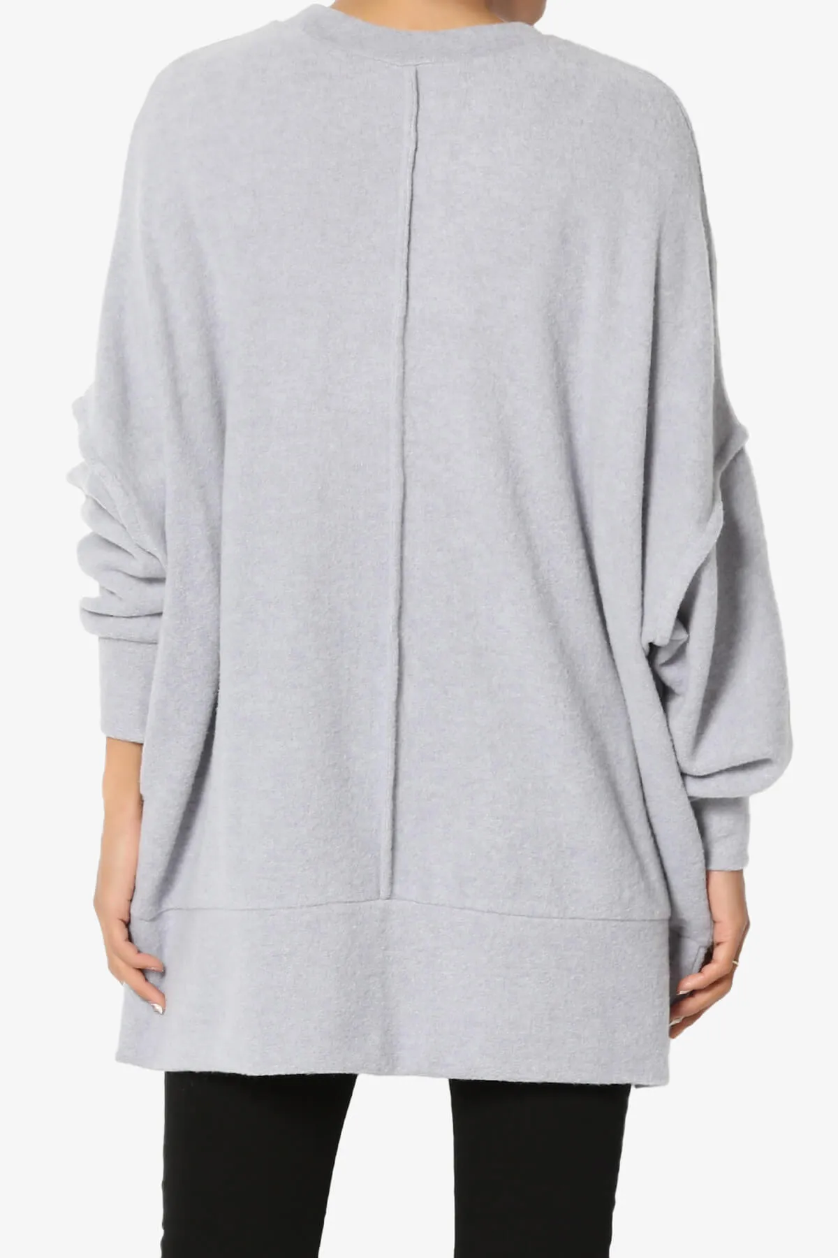 Breccan Blushed Knit Oversized Sweater