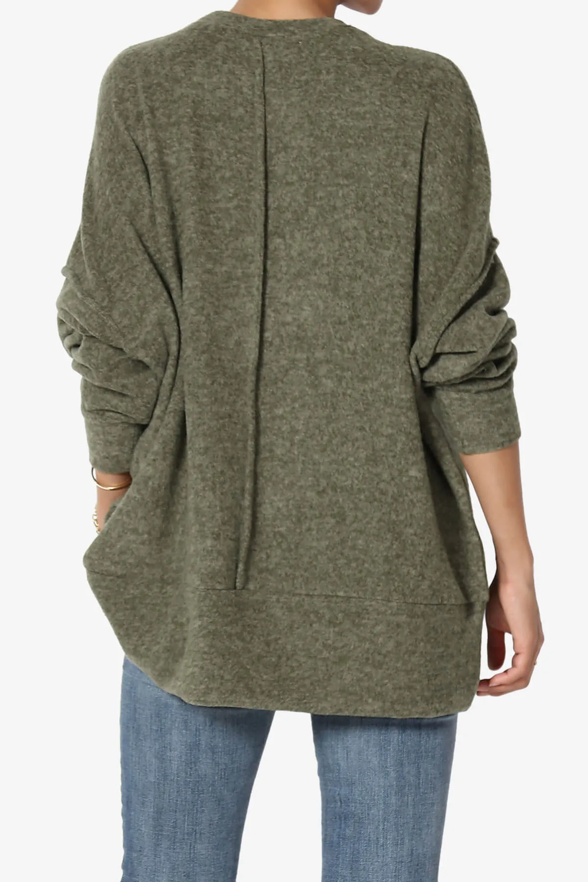 Breccan Blushed Knit Oversized Sweater
