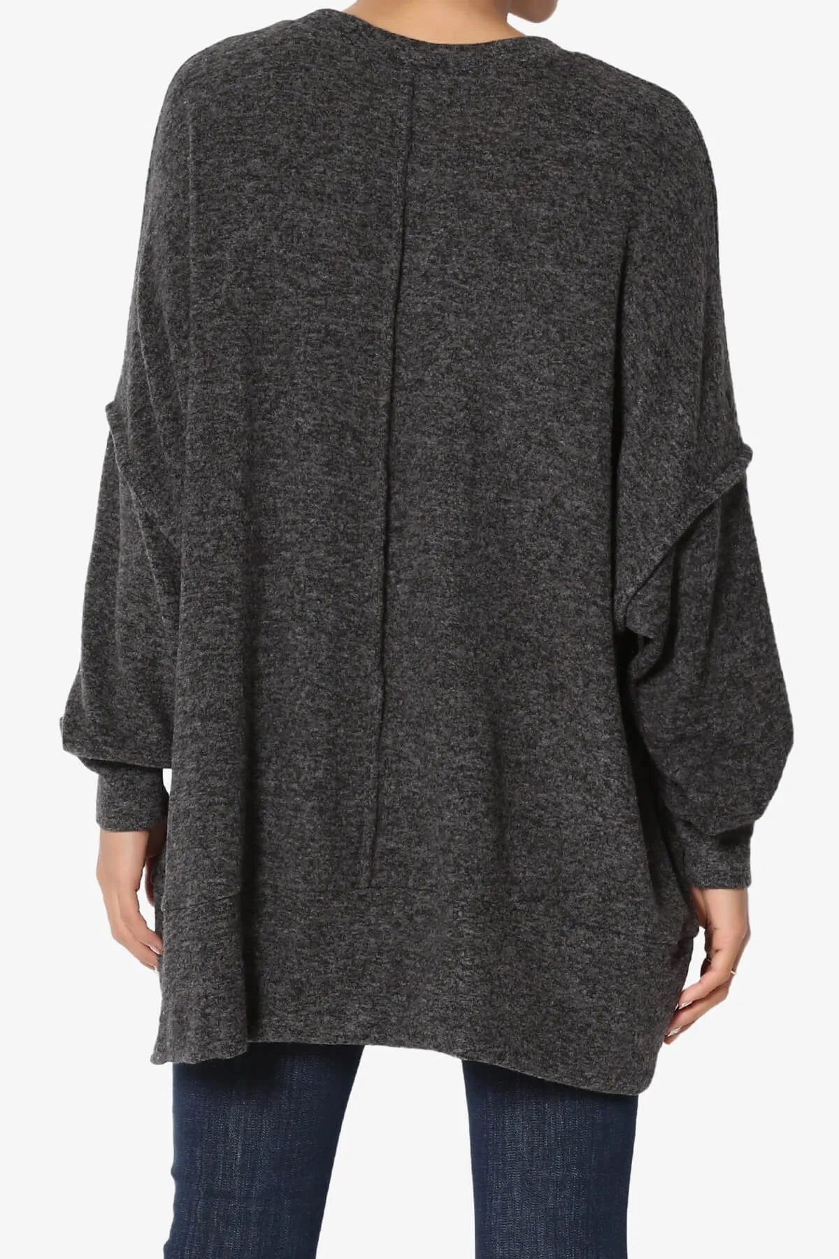 Breccan Blushed Knit Oversized Sweater