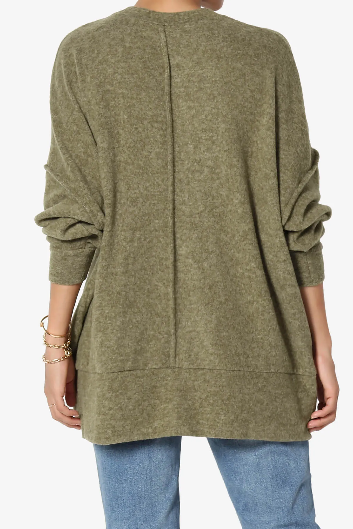 Breccan Blushed Knit Oversized Sweater