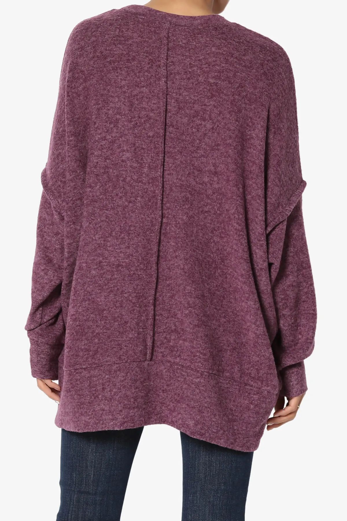 Breccan Blushed Knit Oversized Sweater