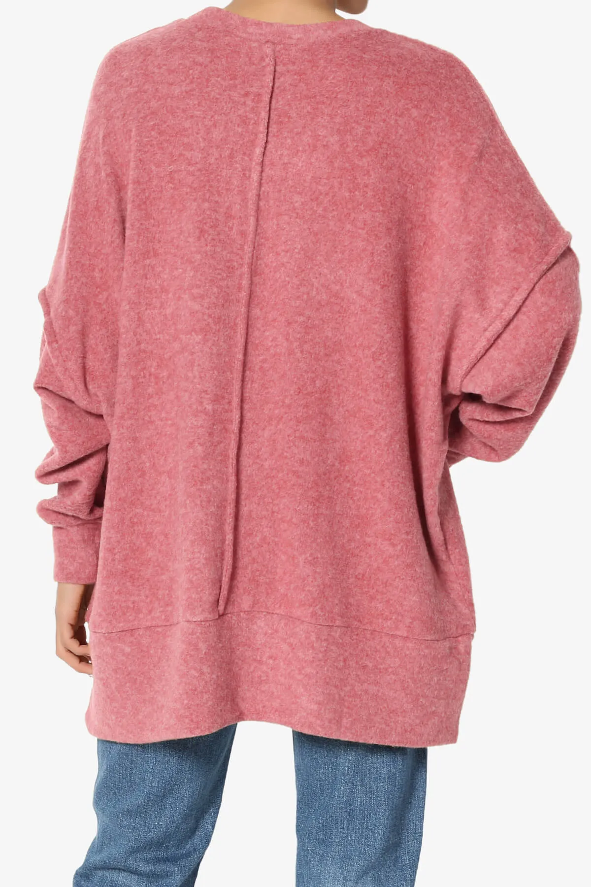 Breccan Blushed Knit Oversized Sweater