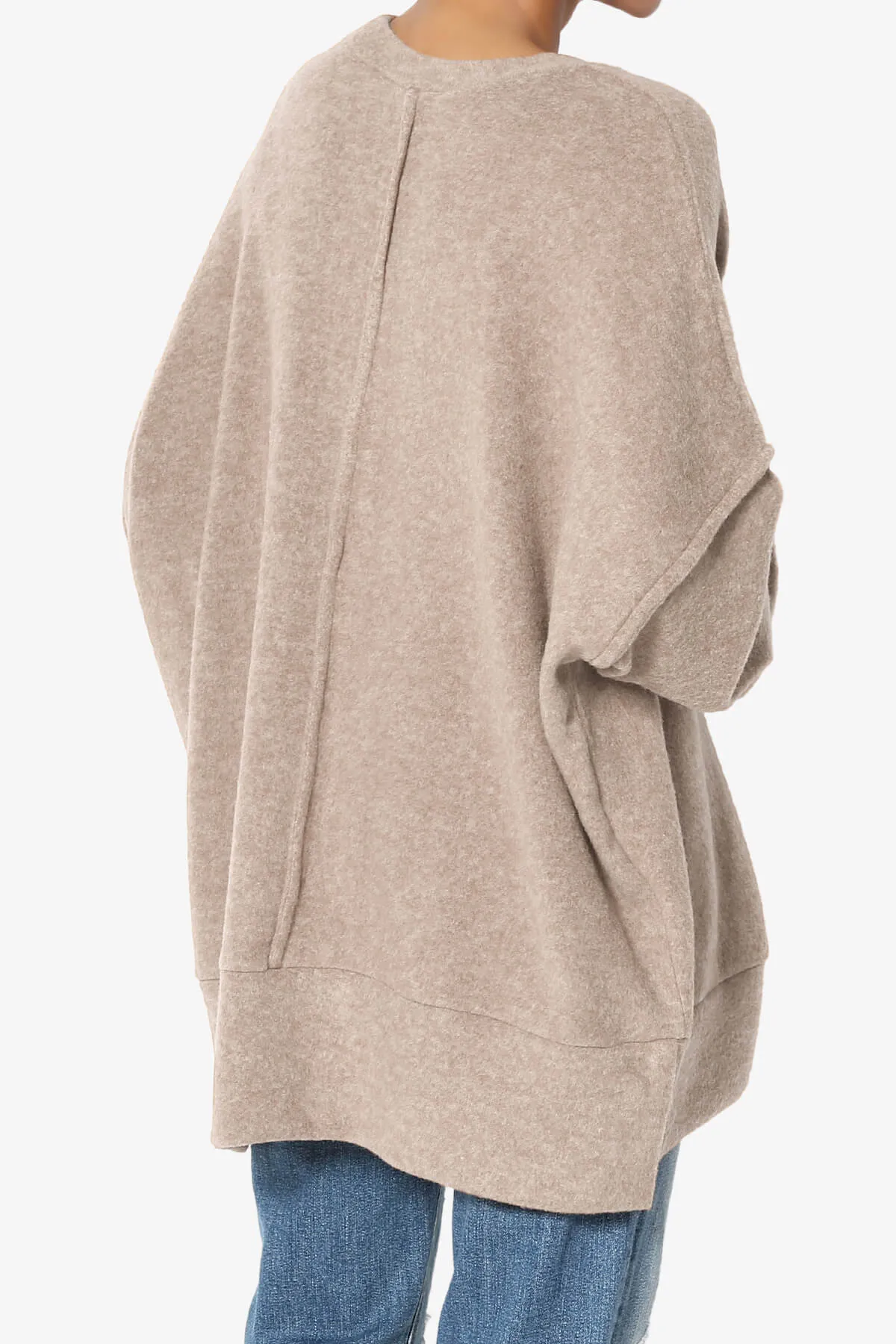 Breccan Blushed Knit Oversized Sweater