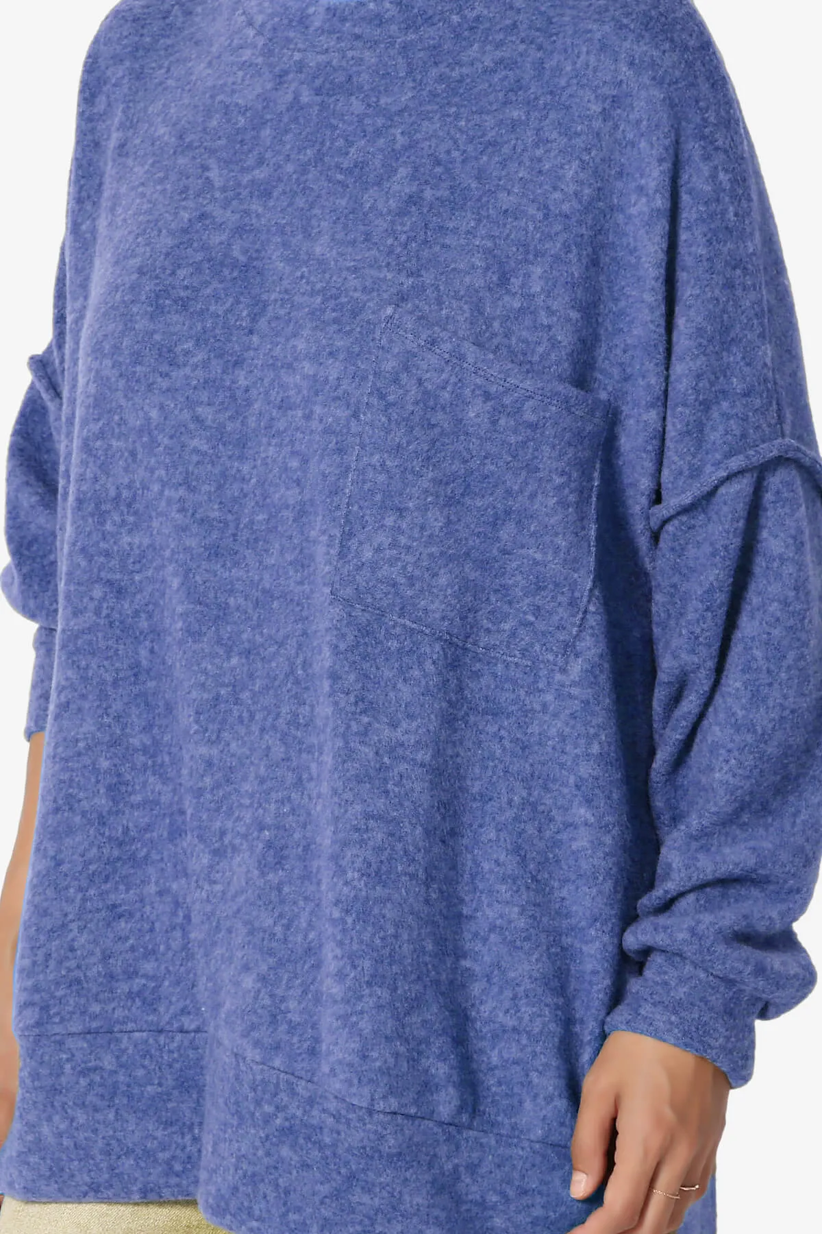 Breccan Blushed Knit Oversized Sweater