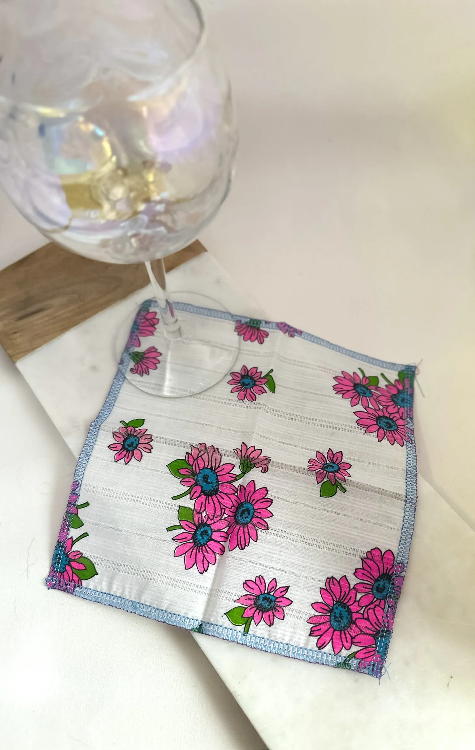Bright Echinacea Inspired Napkins