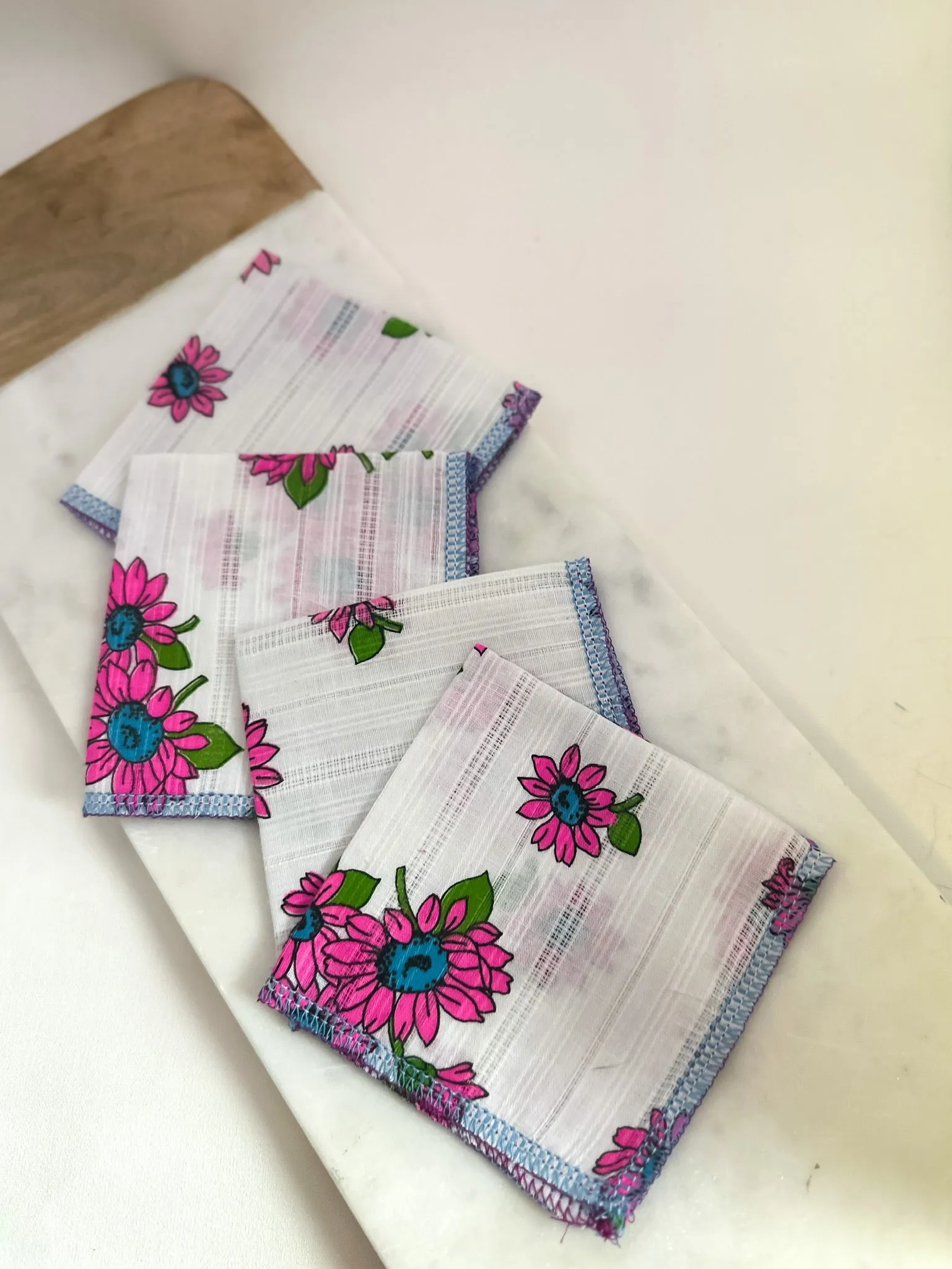 Bright Echinacea Inspired Napkins