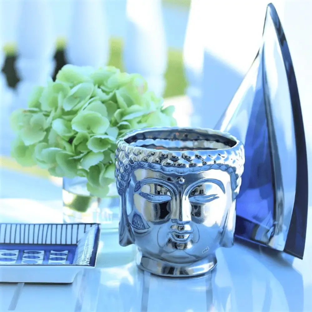 Buddha Head Succulent Planter with Essential Oil Diffuser