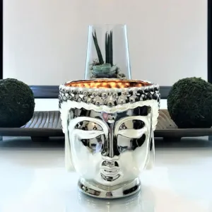 Buddha Head Succulent Planter with Essential Oil Diffuser