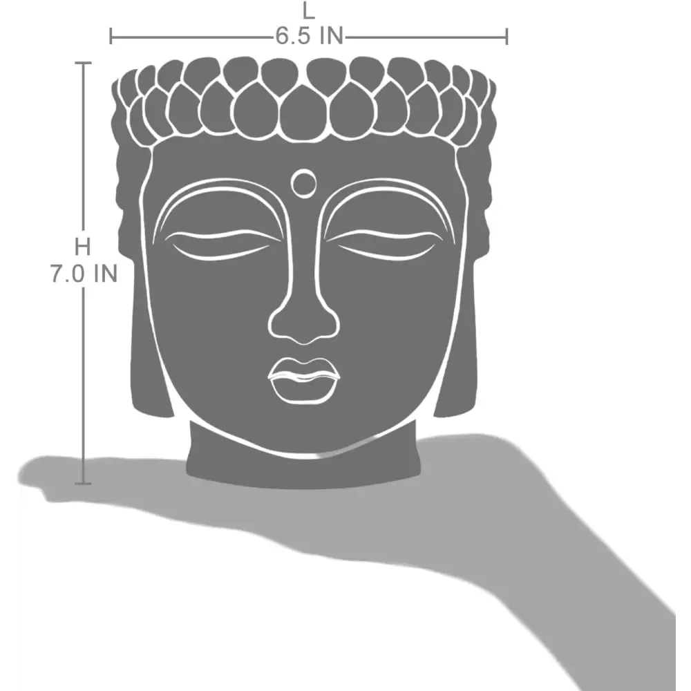 Buddha Head Succulent Planter with Essential Oil Diffuser