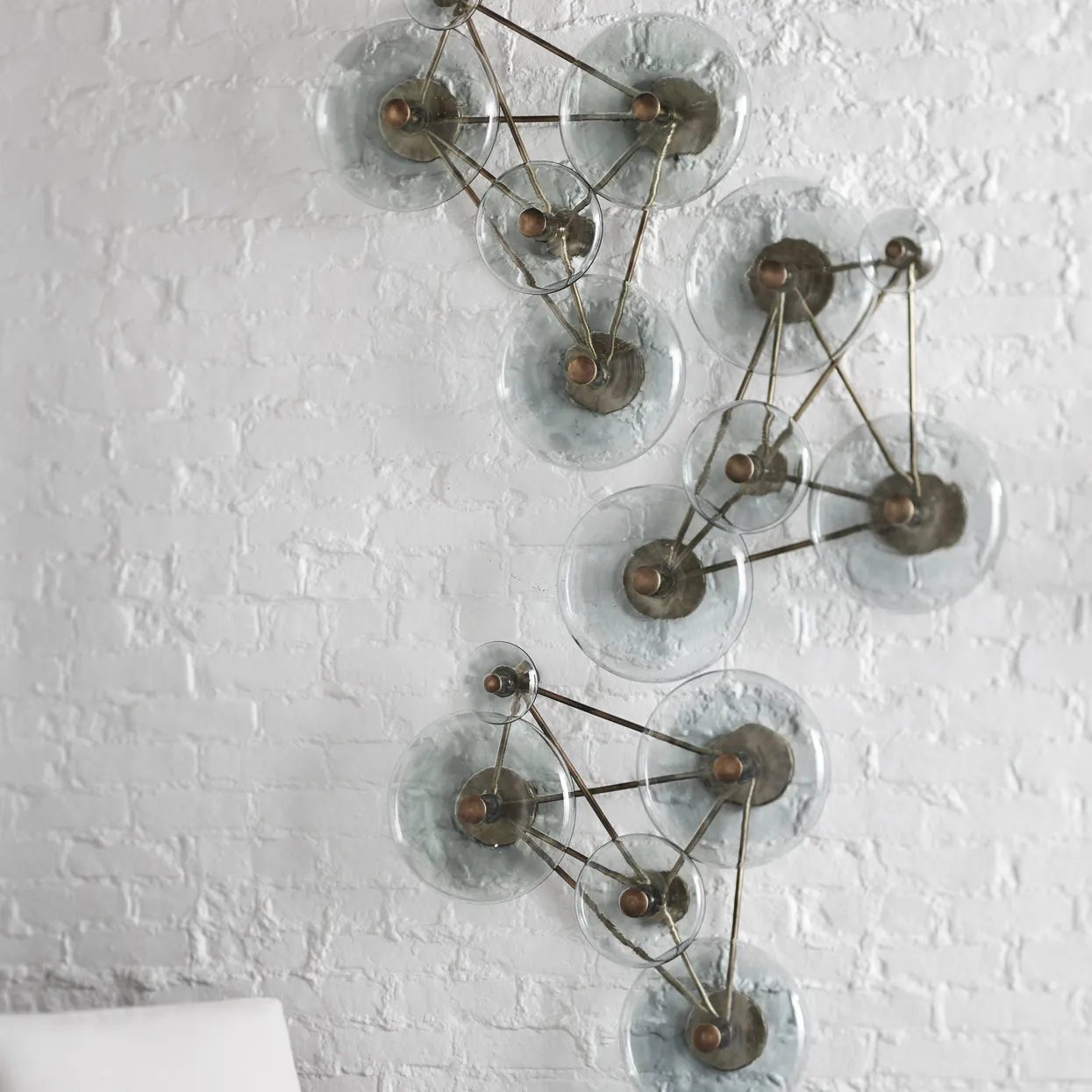 Calypso Glass Wall Decor Gold