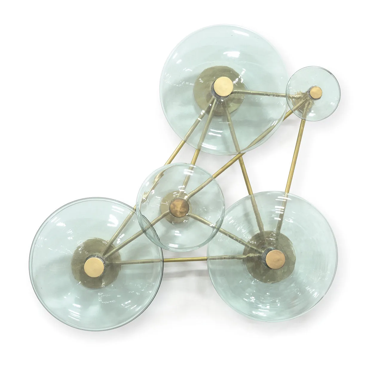 Calypso Glass Wall Decor Gold